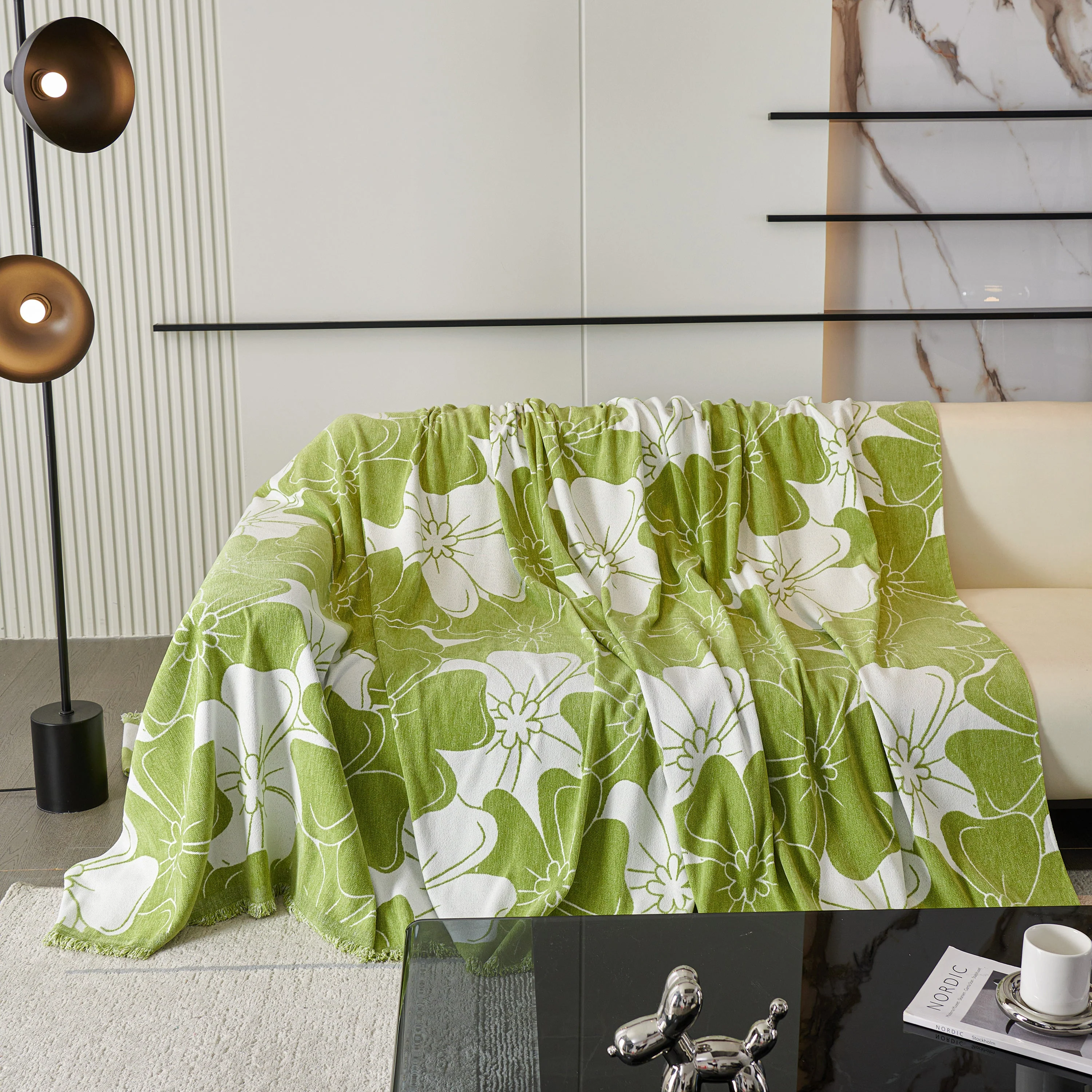 Decorative Throw Blankets for Sofa, Oversized Pretty Floral Throws for Sofas - Image 13