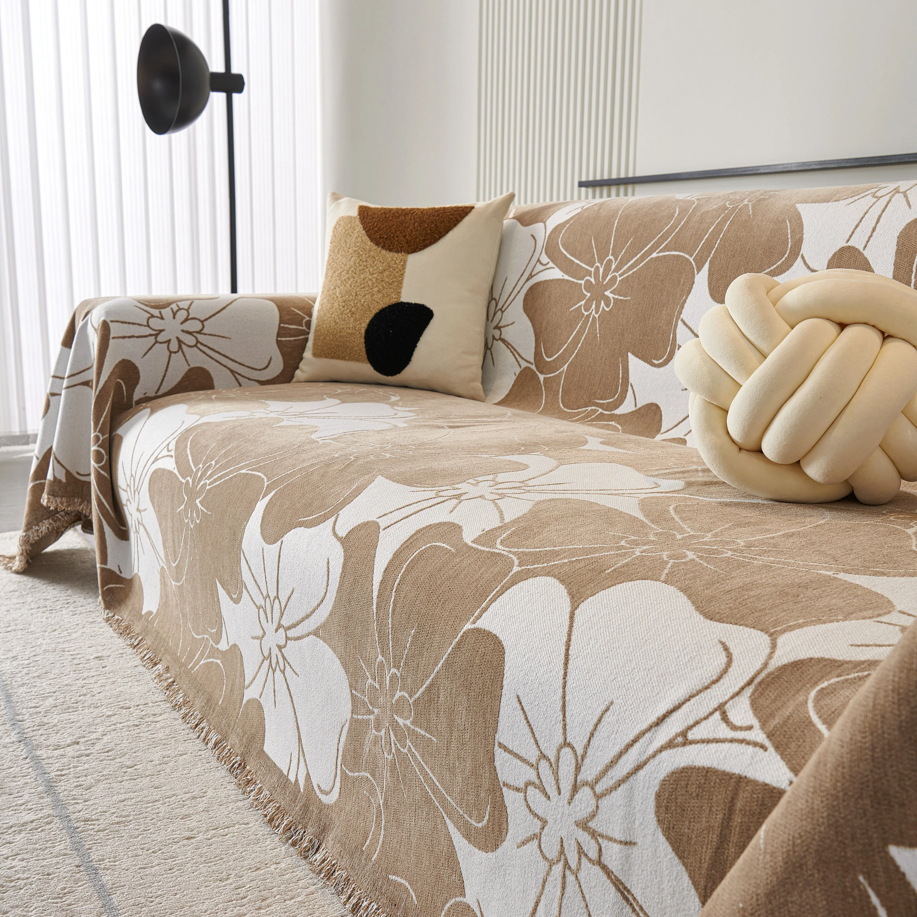 Decorative Throw Blankets for Sofa, Oversized Pretty Floral Throws for Sofas - Image 20