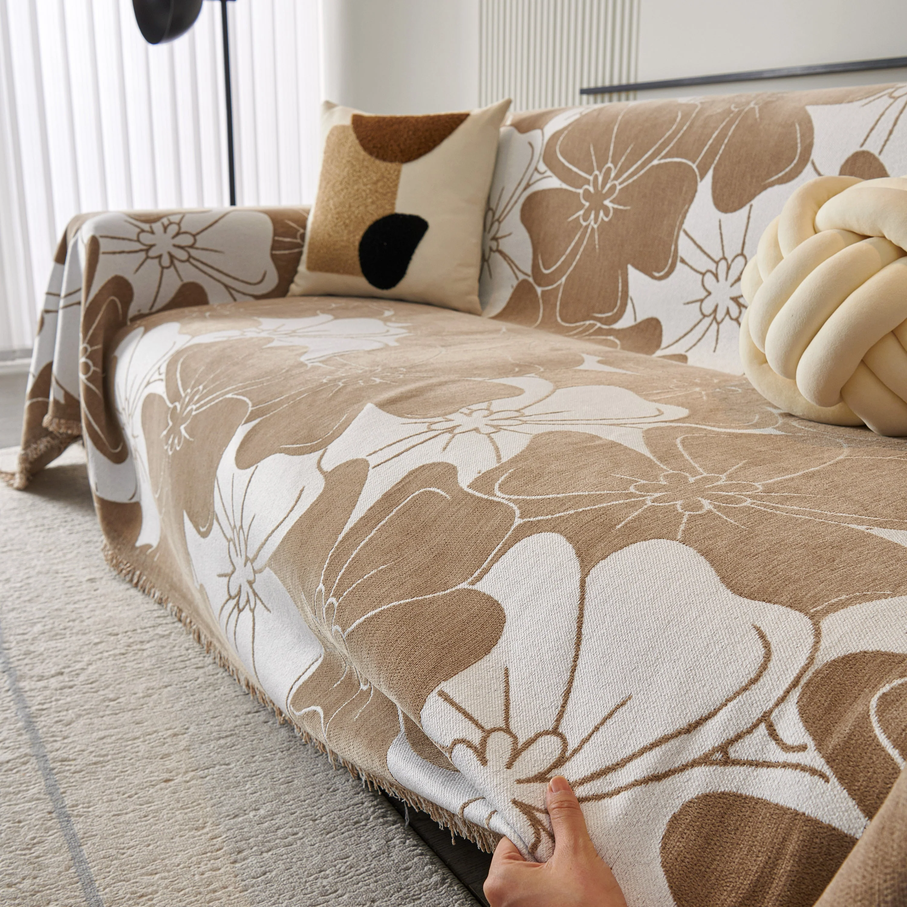 Decorative Throw Blankets for Sofa, Oversized Pretty Floral Throws for Sofas - Image 26