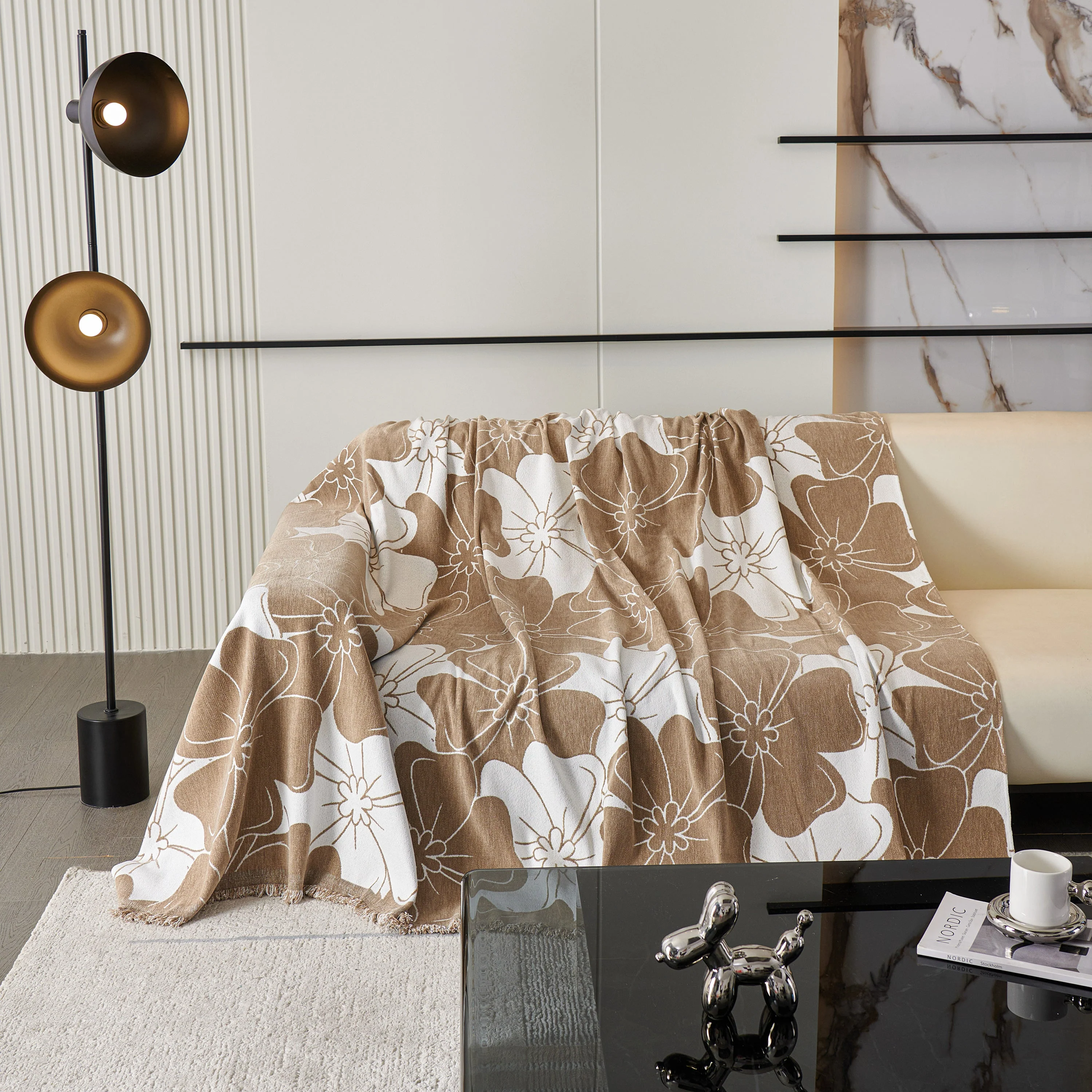 Decorative Throw Blankets for Sofa, Oversized Pretty Floral Throws for Sofas - Image 29