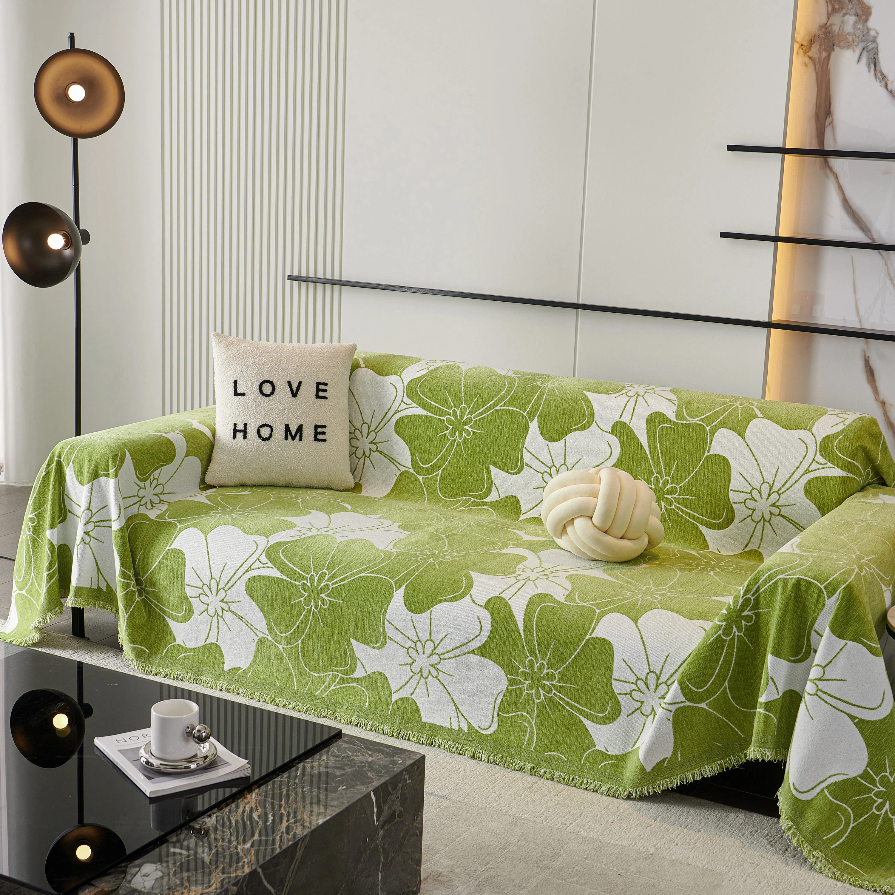 Decorative Throw Blankets for Sofa, Oversized Pretty Floral Throws for Sofas - Image 3