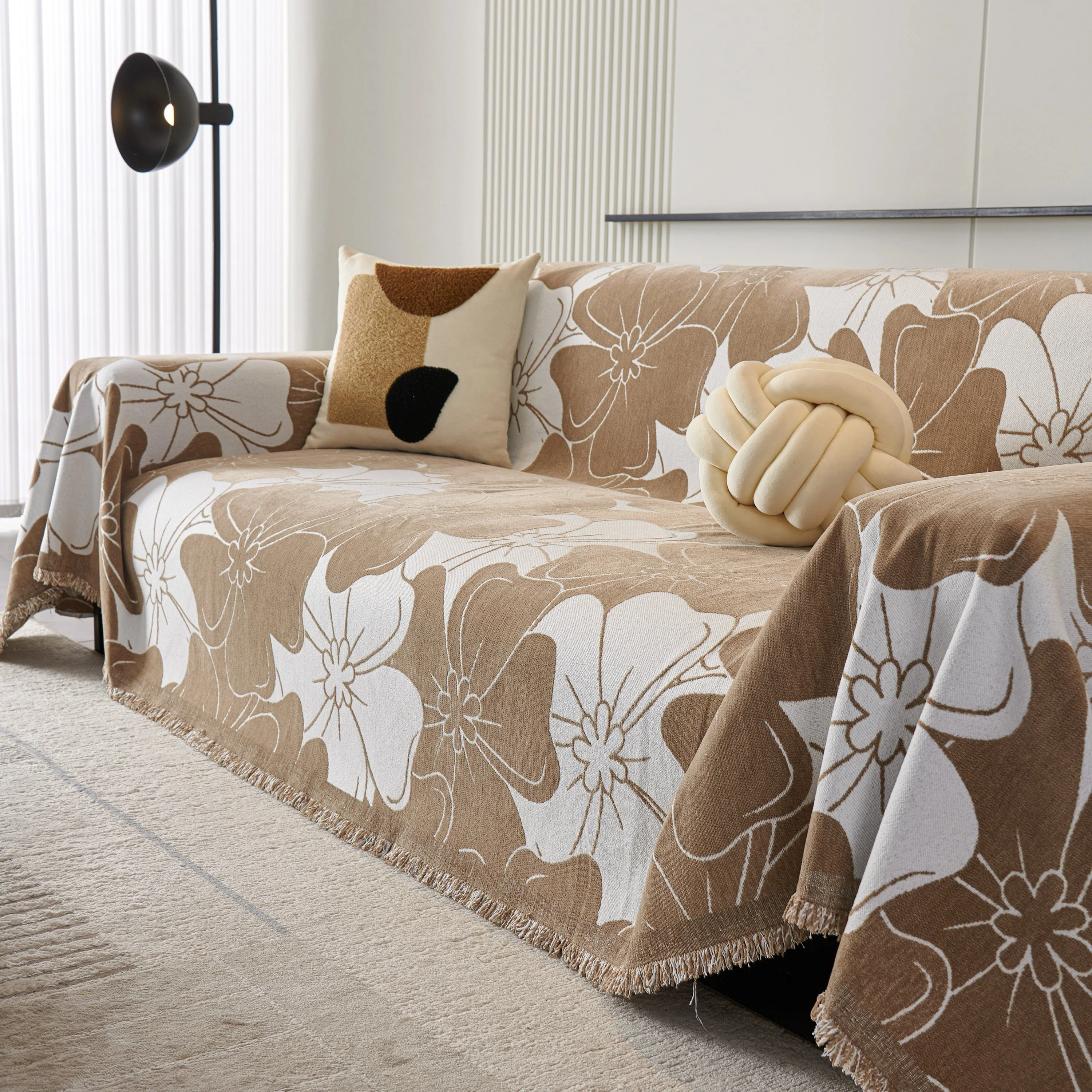 Decorative Throw Blankets for Sofa, Oversized Pretty Floral Throws for Sofas - Image 31