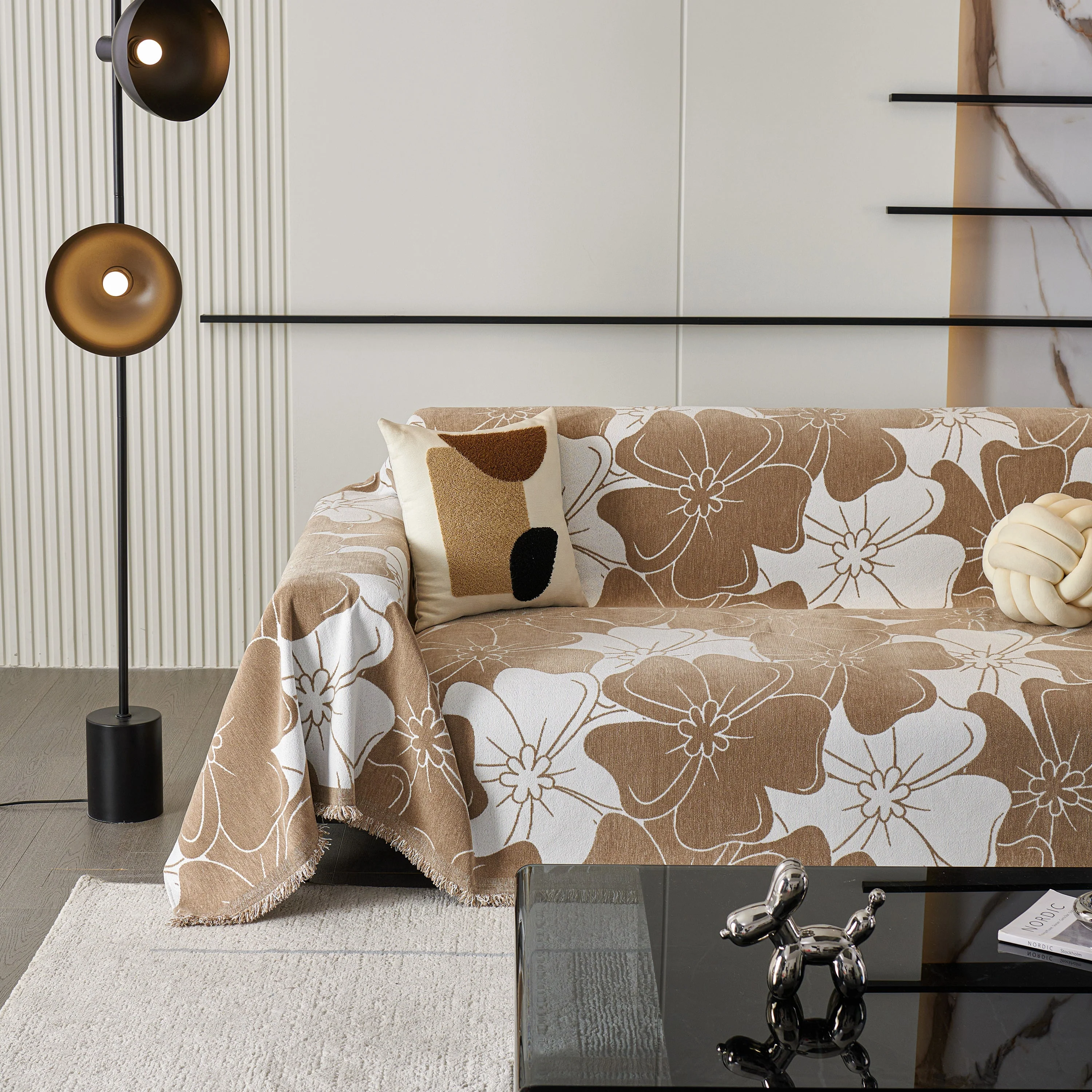 Decorative Throw Blankets for Sofa, Oversized Pretty Floral Throws for Sofas - Image 33