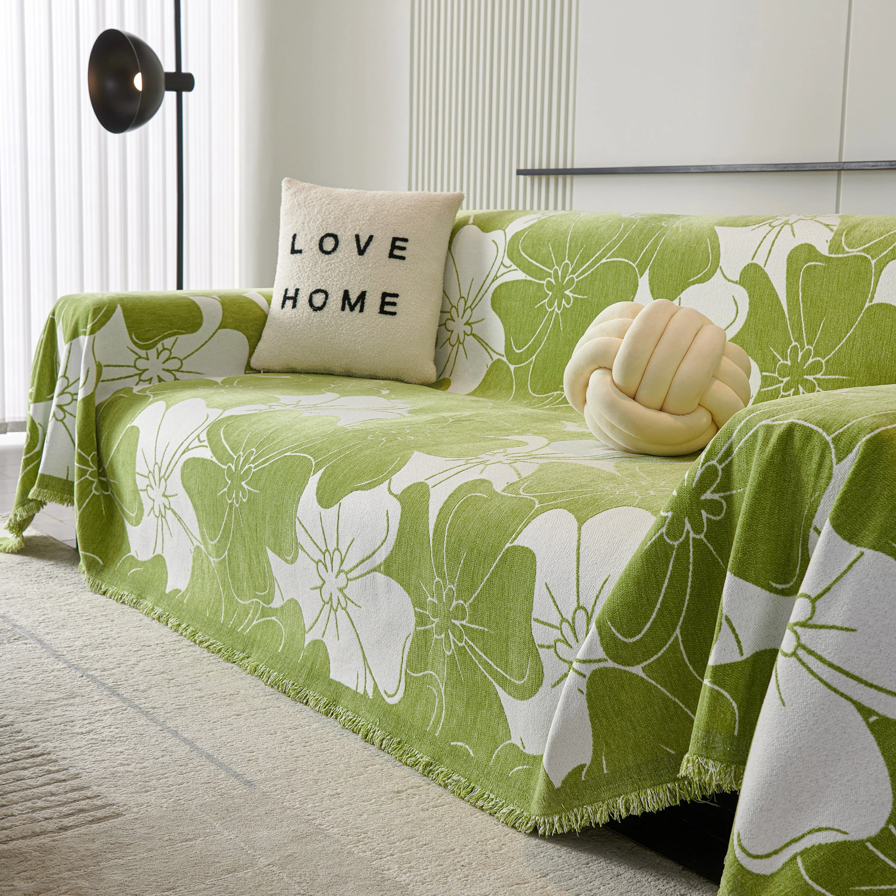 Decorative Throw Blankets for Sofa, Oversized Pretty Floral Throws for Sofas - Image 4