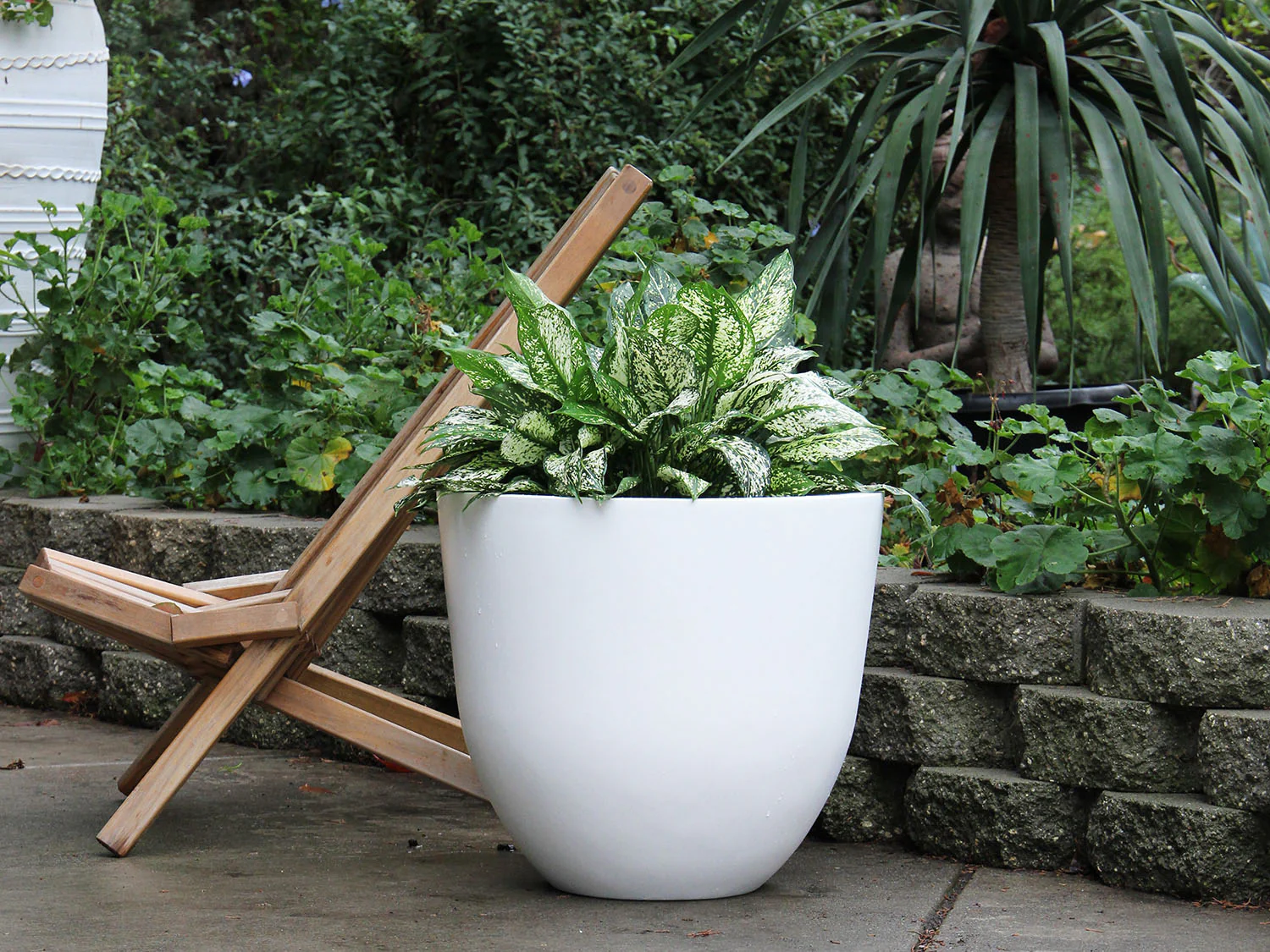 Deep Bowl Planter 43.5" D x 37.5" H  By Plantatorem - Image 2