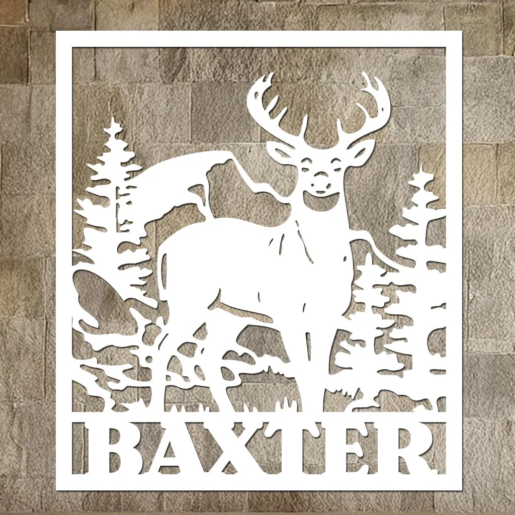 Deer Family Name Sign - Image 2