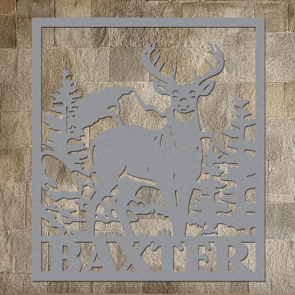 Deer Family Name Sign - Image 3