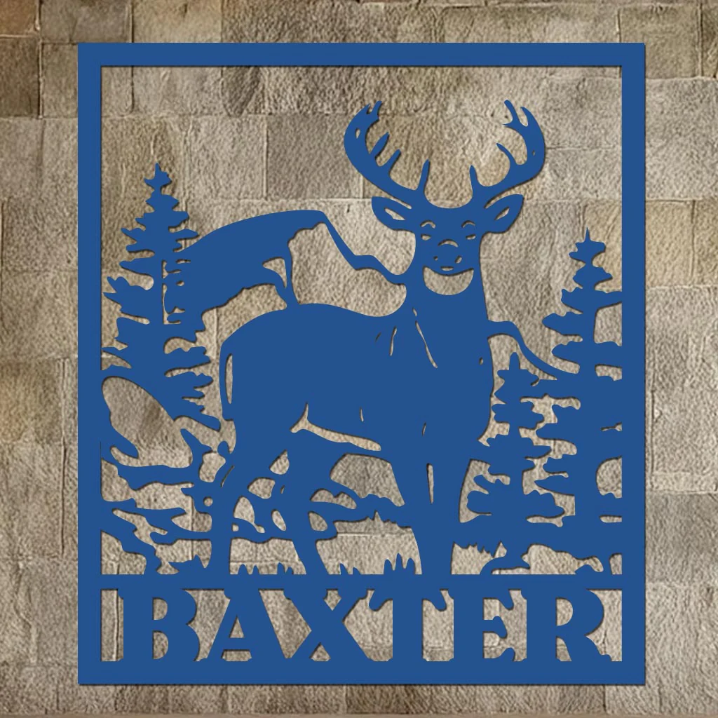 Deer Family Name Sign - Image 4