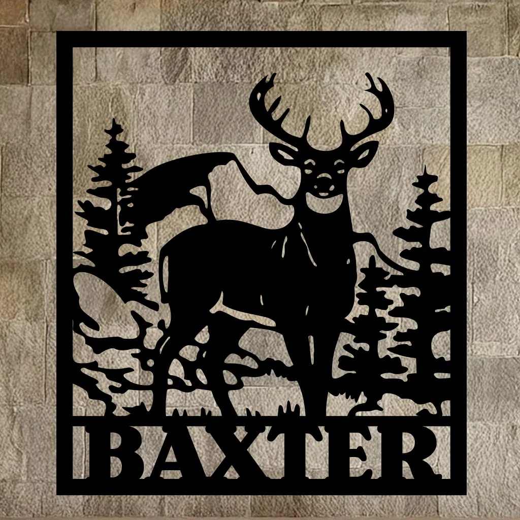 Deer Family Name Sign - Image 5