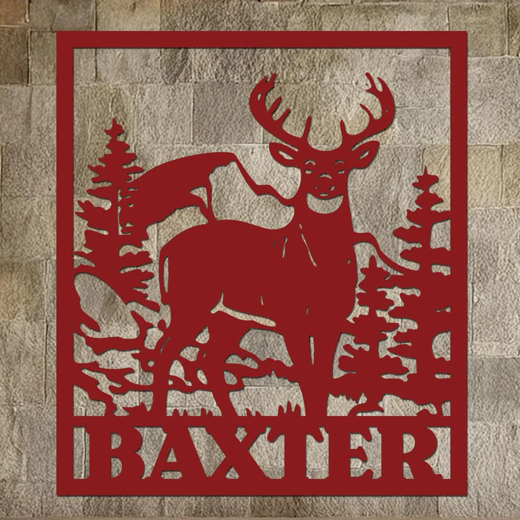 Deer Family Name Sign - Image 6