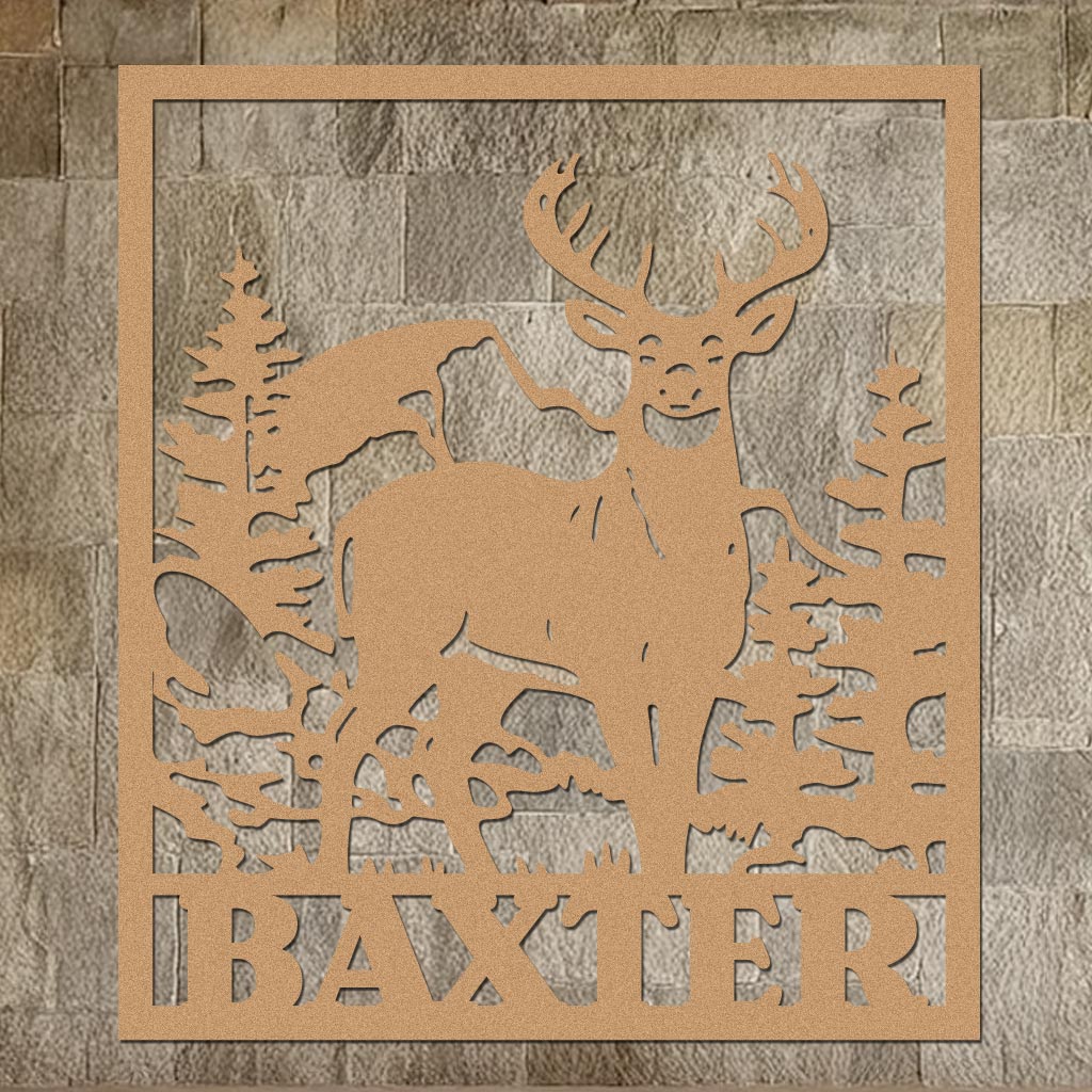 Deer Family Name Sign - Image 7