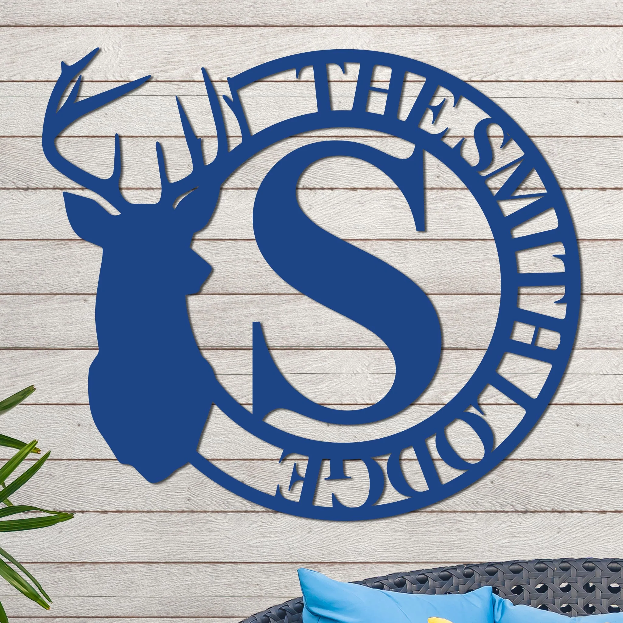 Deer Head Monogram Name Sign - Image 5