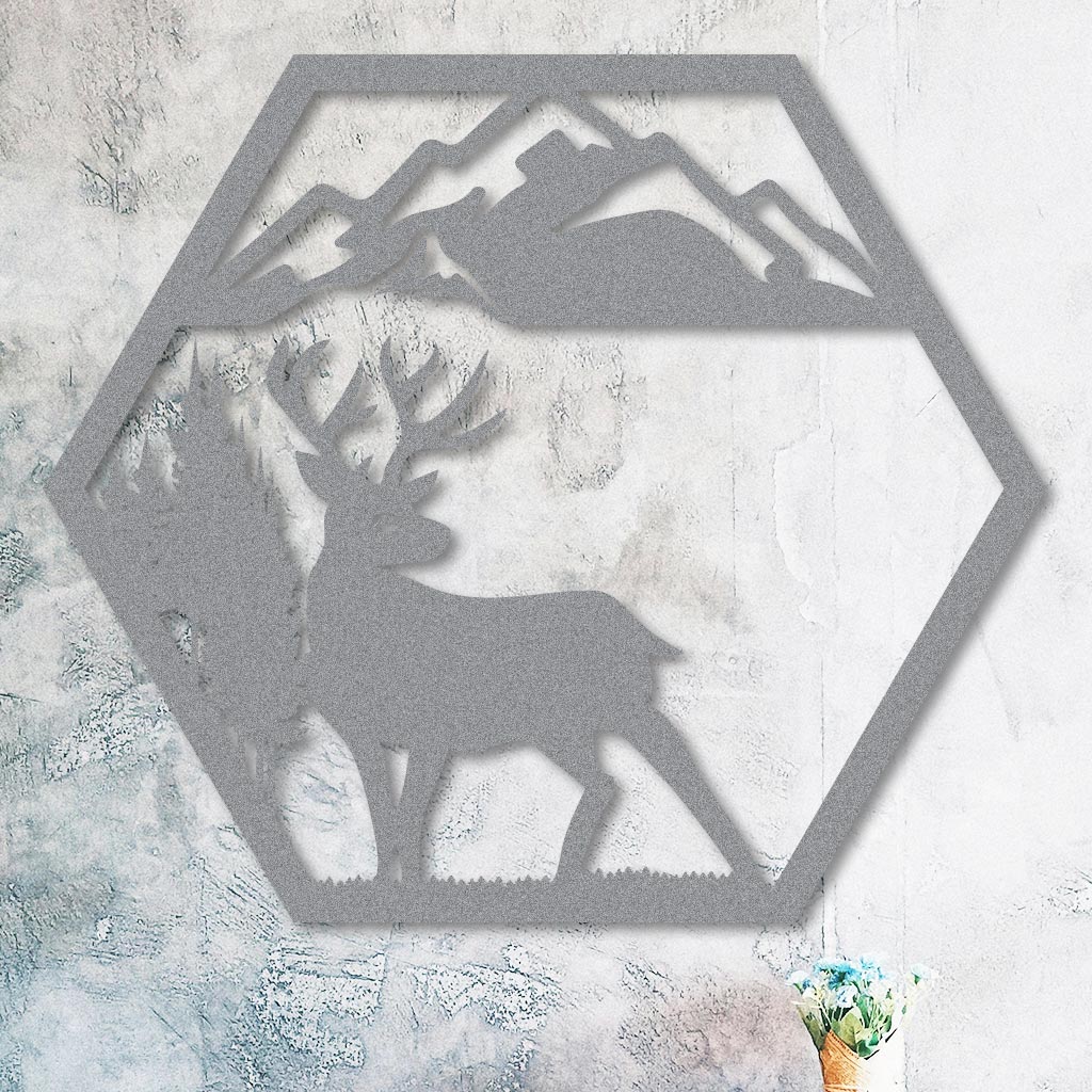 Deer in the Mountains Sign - Image 7