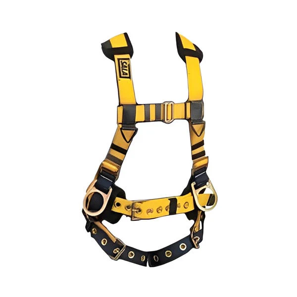 Delta Iron Worker's Harness with Tongue Buckle Leg Straps, Back&Side D-Rings - All Sizes - Image 2