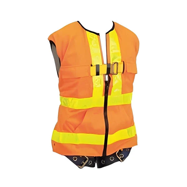 Delta Vest Hi-Vis Reflective Workvest Harness, Tongue Buckle - Image 2