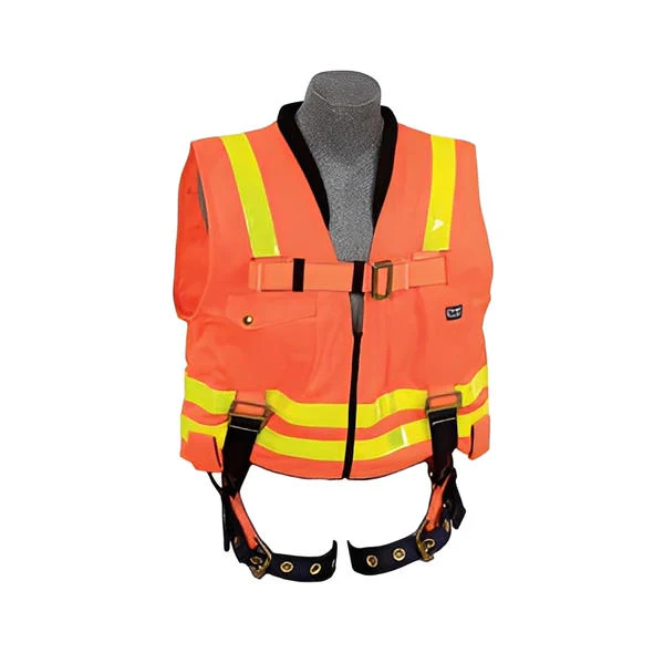 Delta Vest Hi-Vis Reflective Workvest Harness, Tongue Buckle, Universal - Image 2