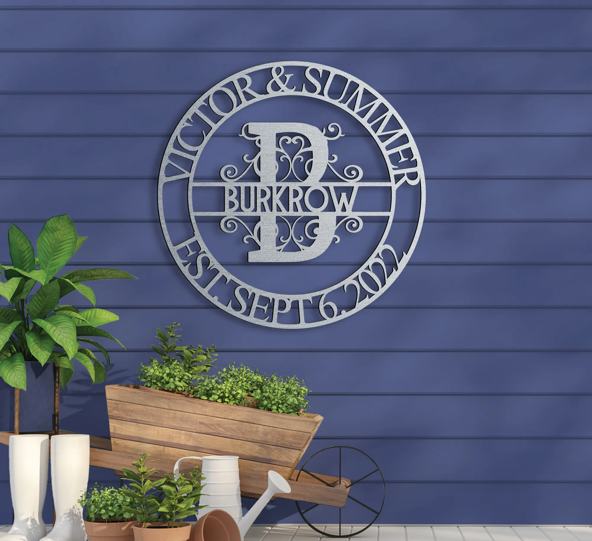 Deluxe Wedding Monogram Sign - Image 2