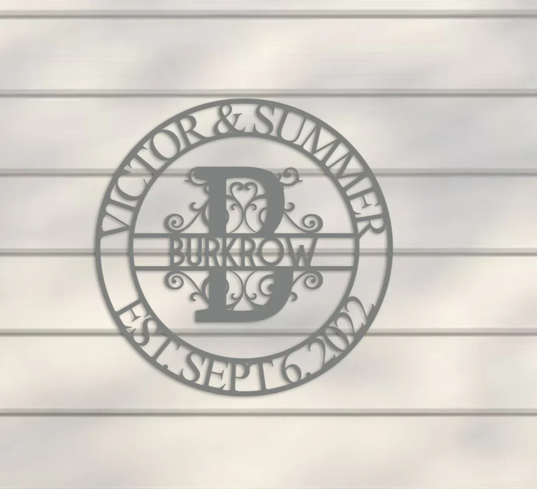 Deluxe Wedding Monogram Sign - Image 3