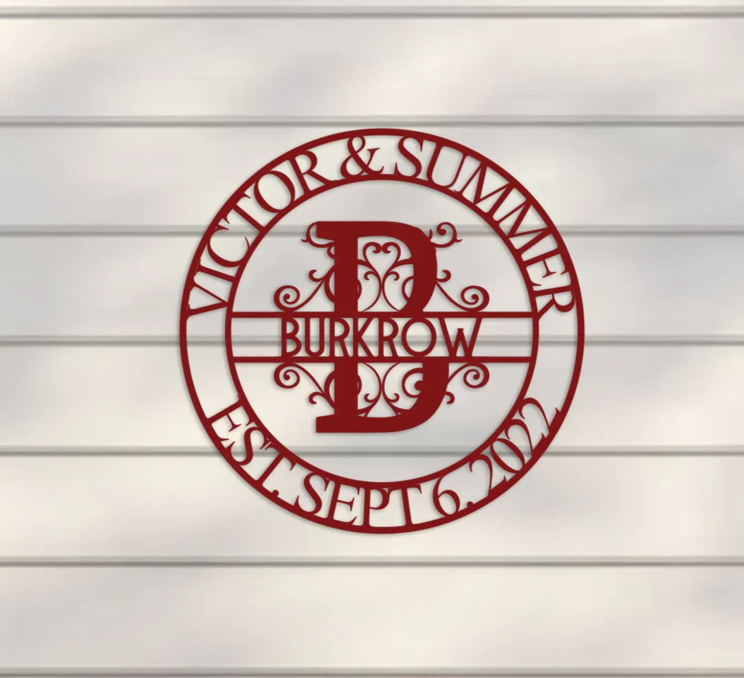 Deluxe Wedding Monogram Sign - Image 4