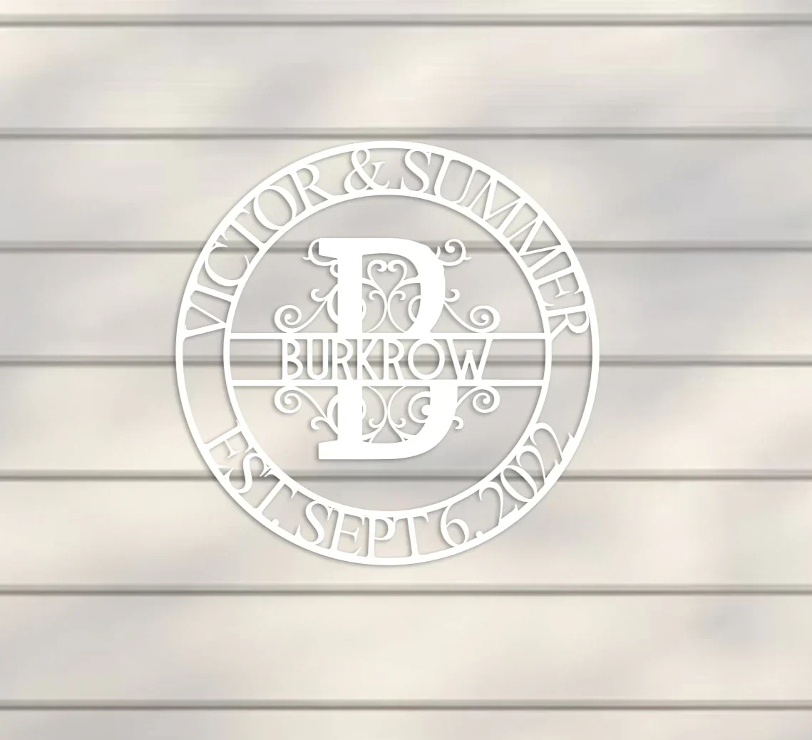 Deluxe Wedding Monogram Sign - Image 5