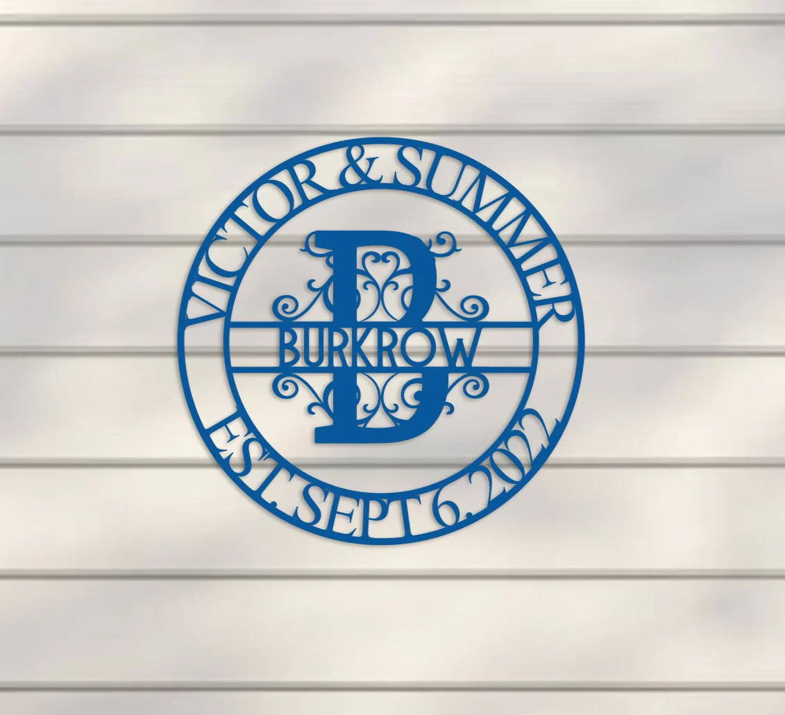 Deluxe Wedding Monogram Sign - Image 6