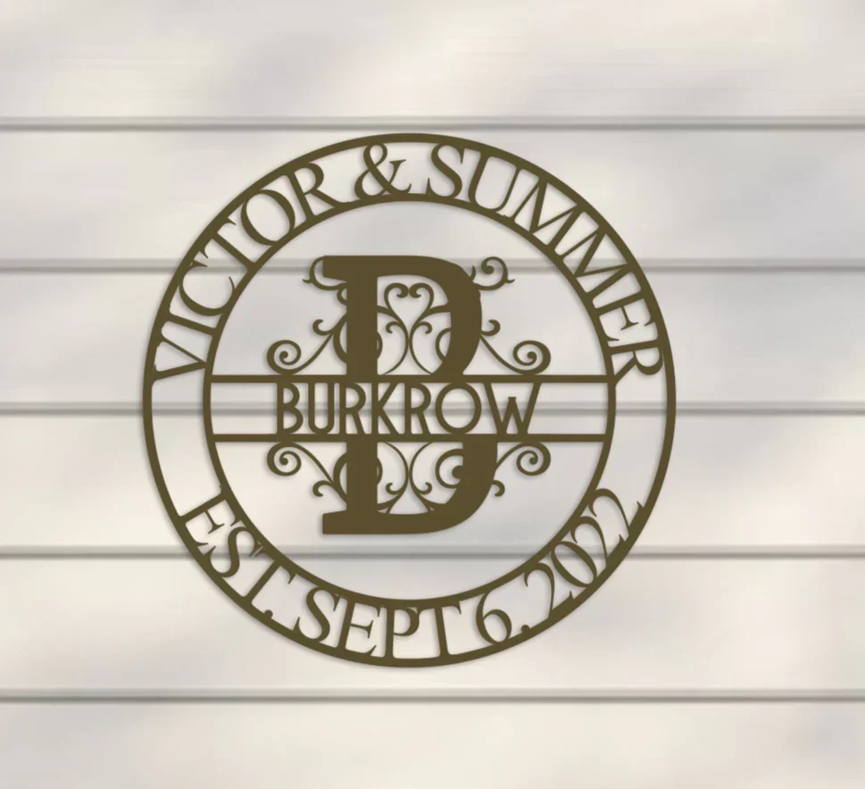 Deluxe Wedding Monogram Sign - Image 7