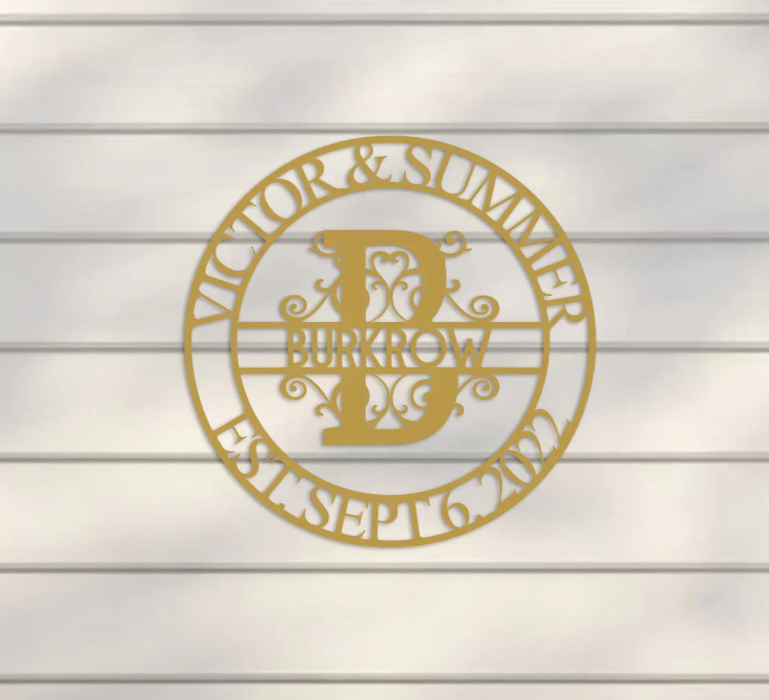 Deluxe Wedding Monogram Sign - Image 9