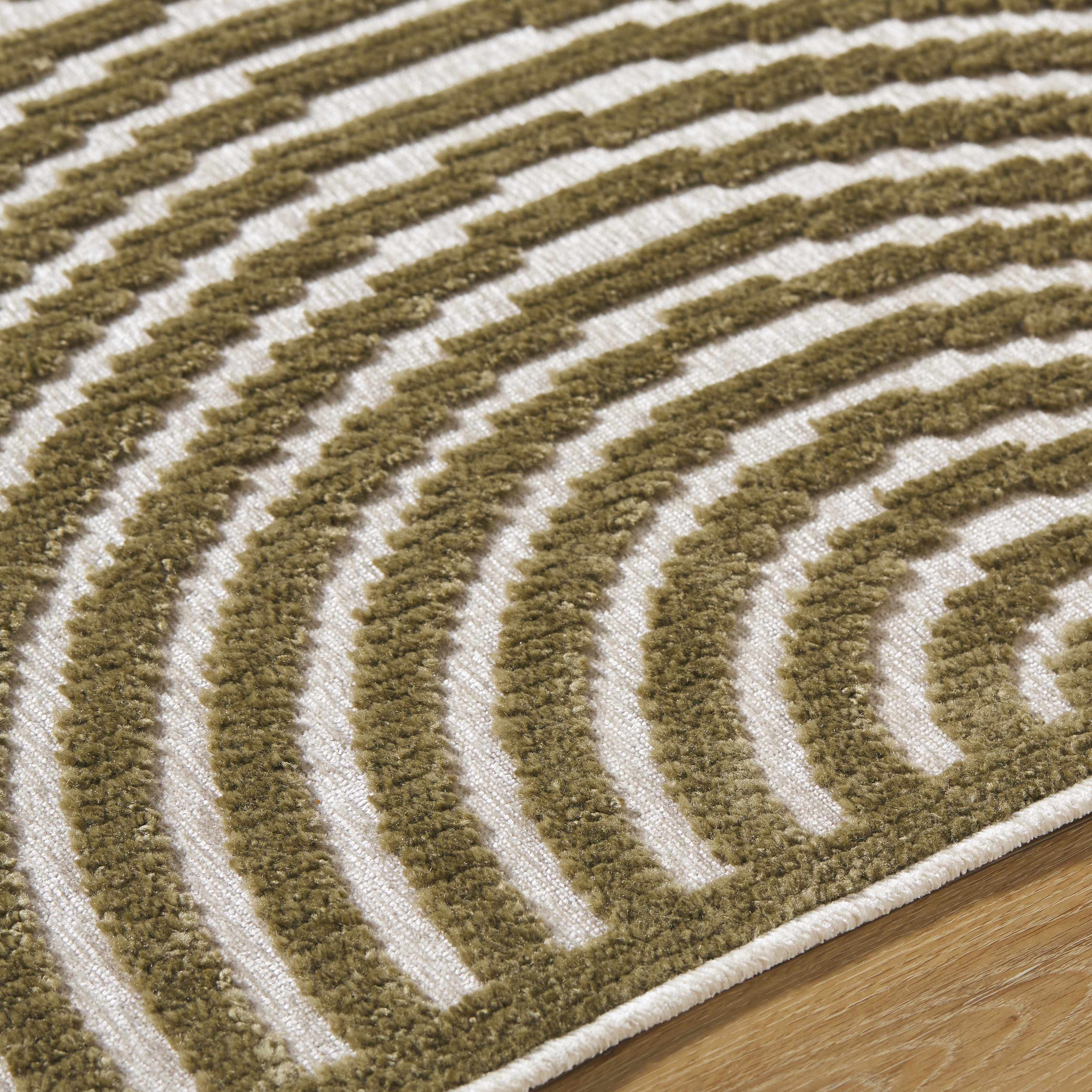 Deron Khaki Washable Area Rug - Image 7