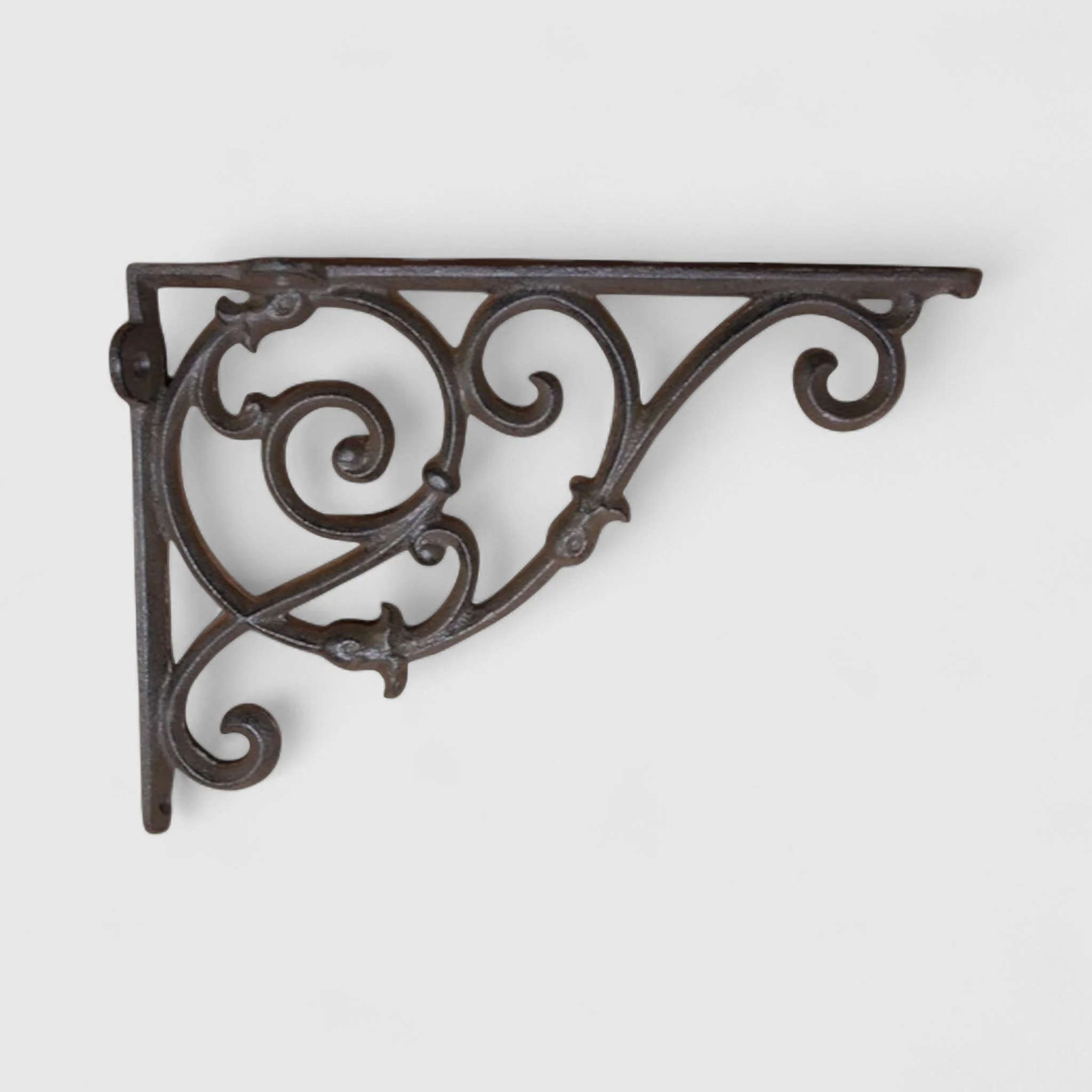 Detailed Cast Iron Bracket - Vintage-Style Shelf Support - Image 2