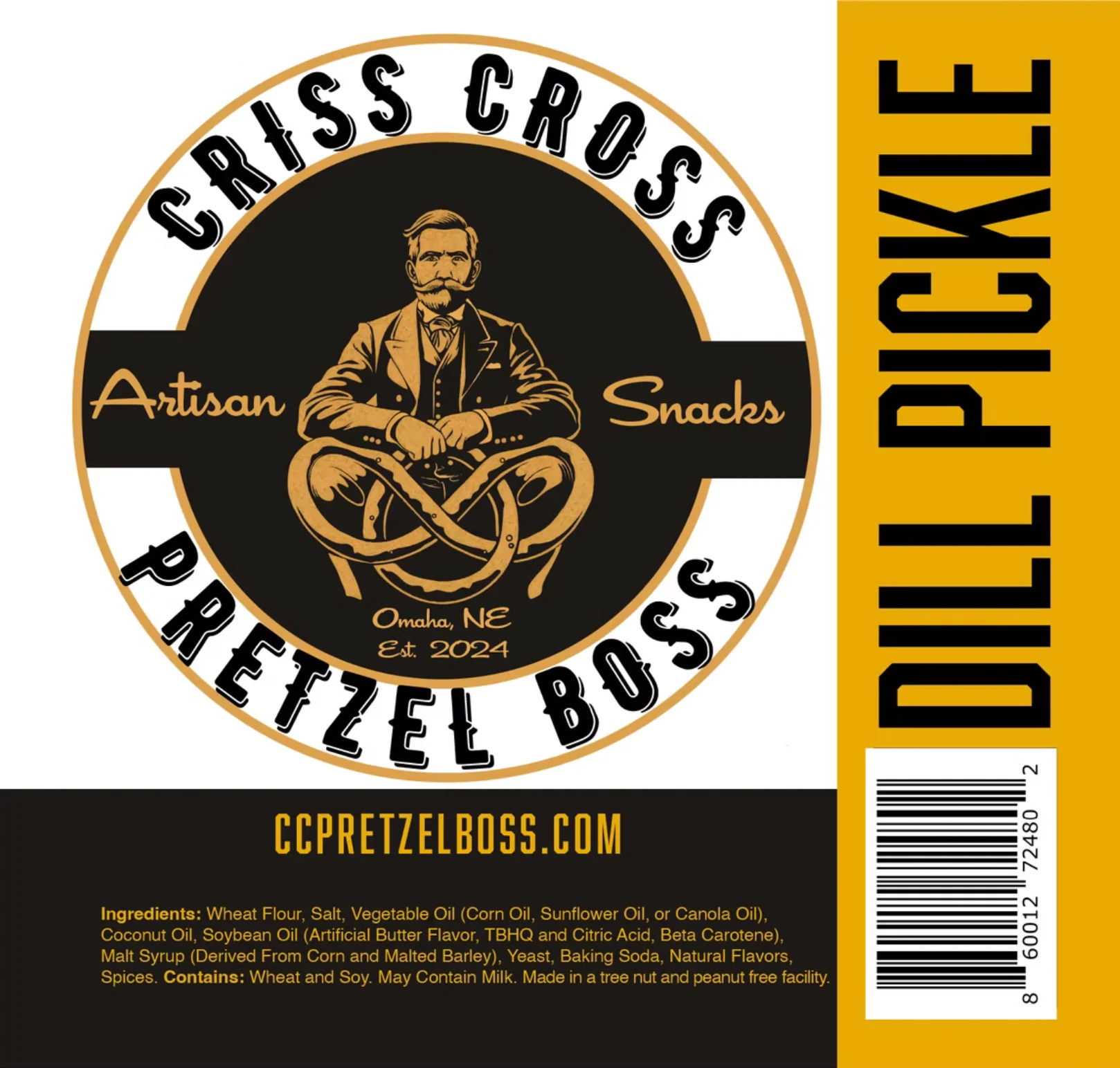 Dill Pickle Flavored Pretzels | 10 oz | Criss Cross Pretzel Boss - Image 2