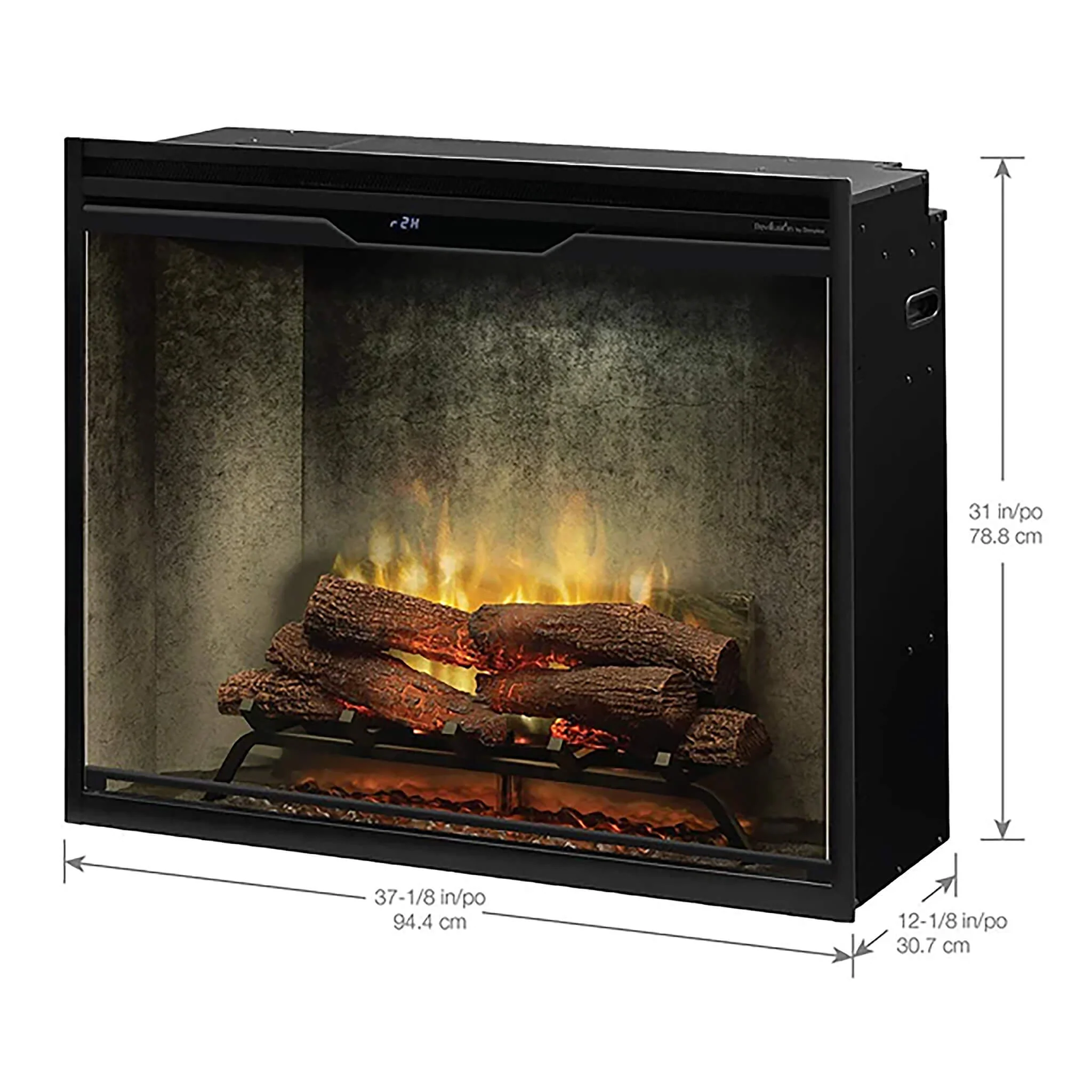 Dimplex Revillusion Built-In Electric Firebox W/ Weathered Concrete Line & Plug Kit [RBF30/42WC-FG] (SAK46891) - Image 16