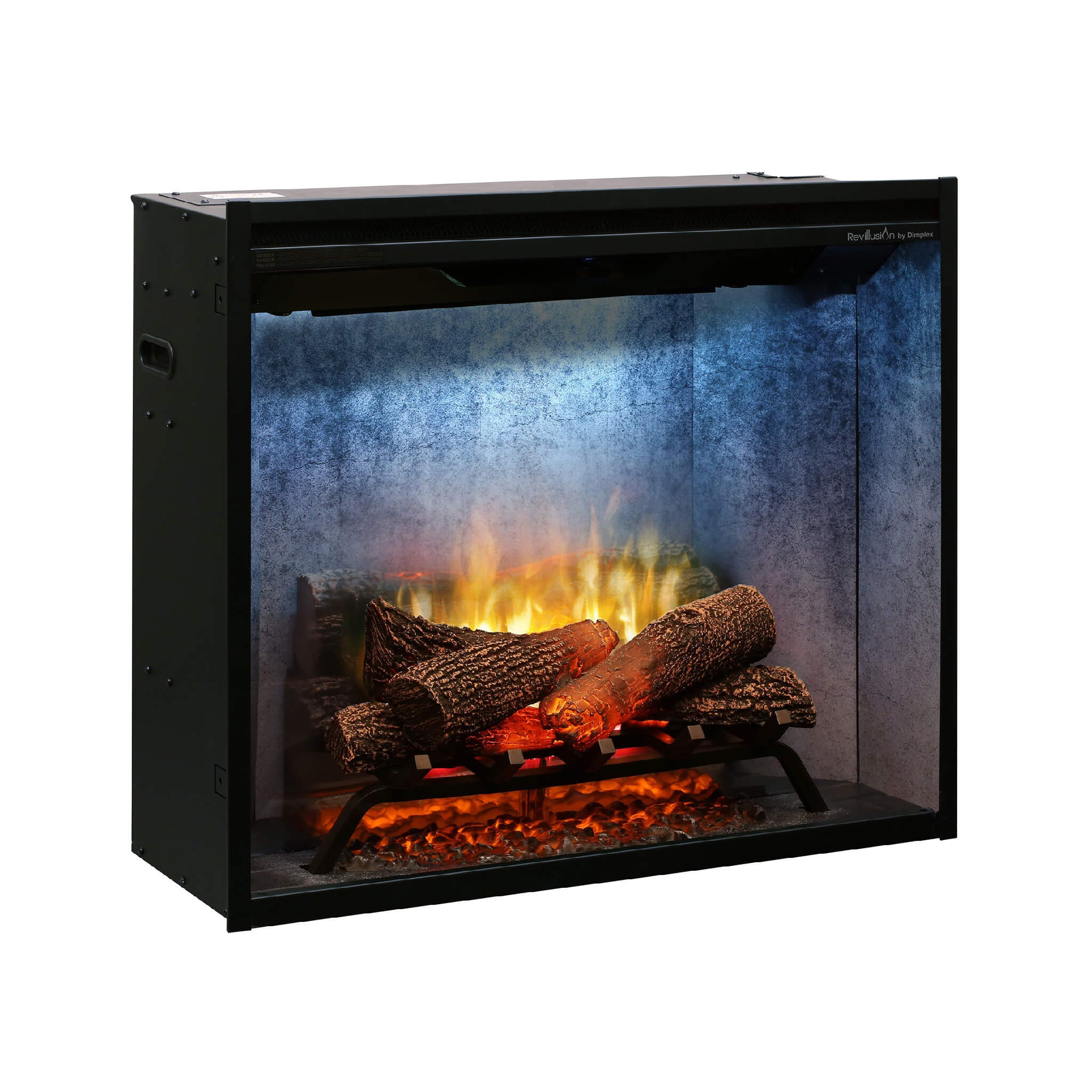 Dimplex Revillusion Built-In Electric Firebox W/ Weathered Concrete Line & Plug Kit [RBF30/42WC-FG] (SAK46891) - Image 7