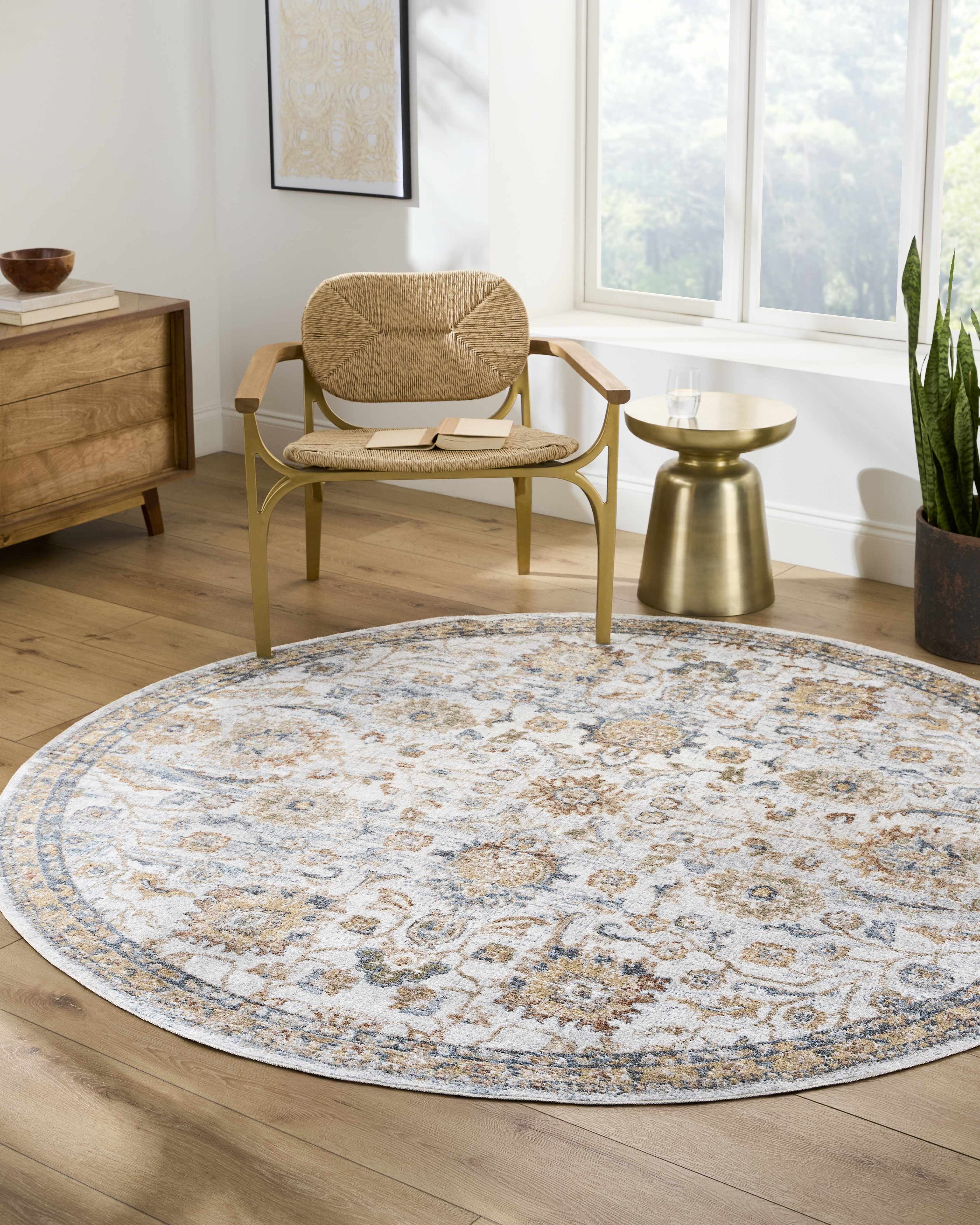 Dion Washable Floral Rug - Image 17