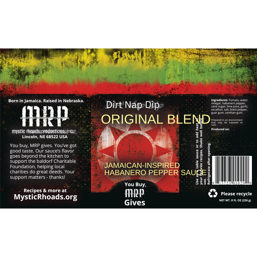 Dirt Nap Dip Original Blend Hot Sauce | Pack of 2 | 8 oz | Mystic Rhoads Productions - Image 4