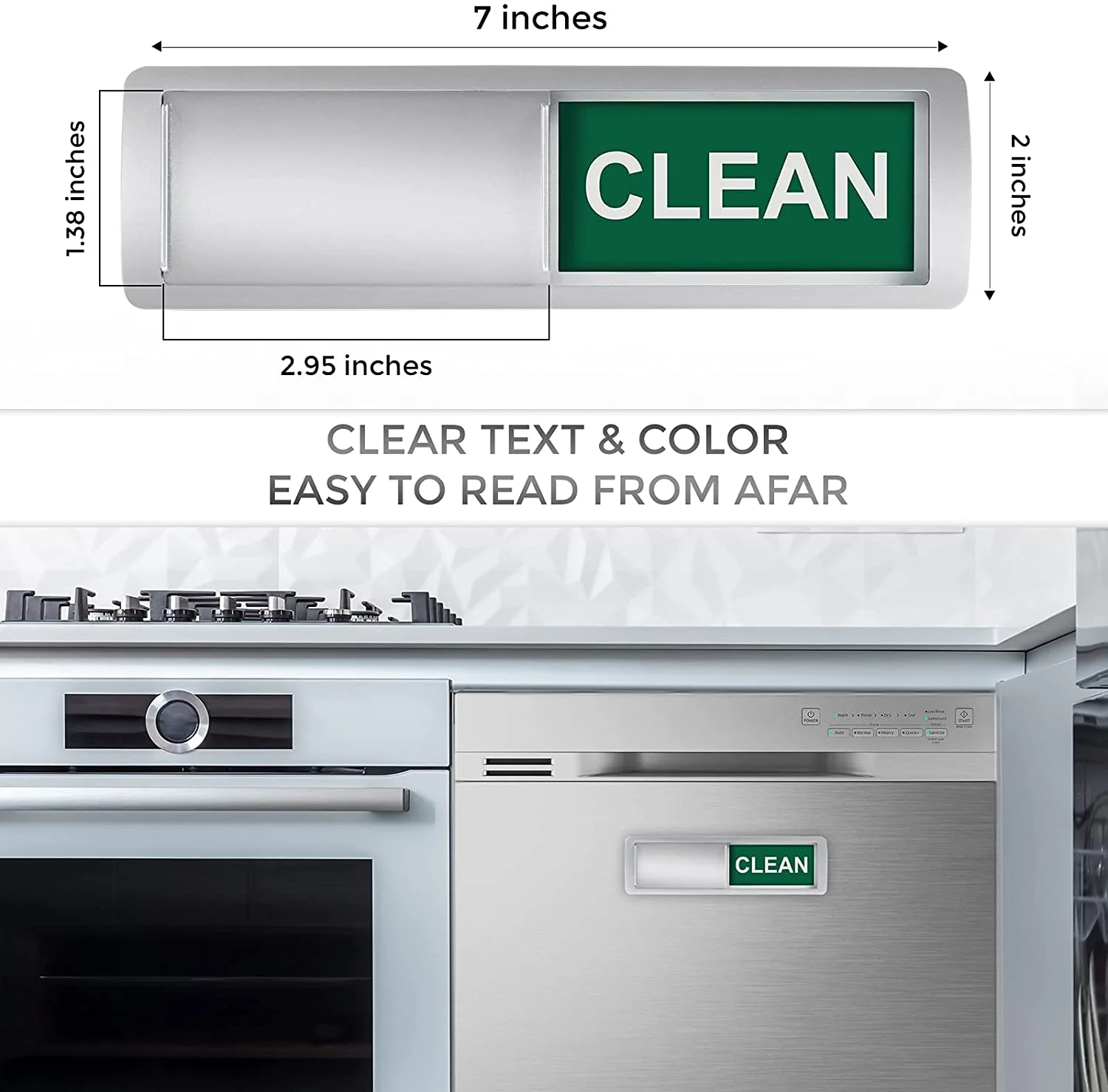 Dishwasher Magnet Clean Dirty Sign Strong Magnet Indicator - Image 3