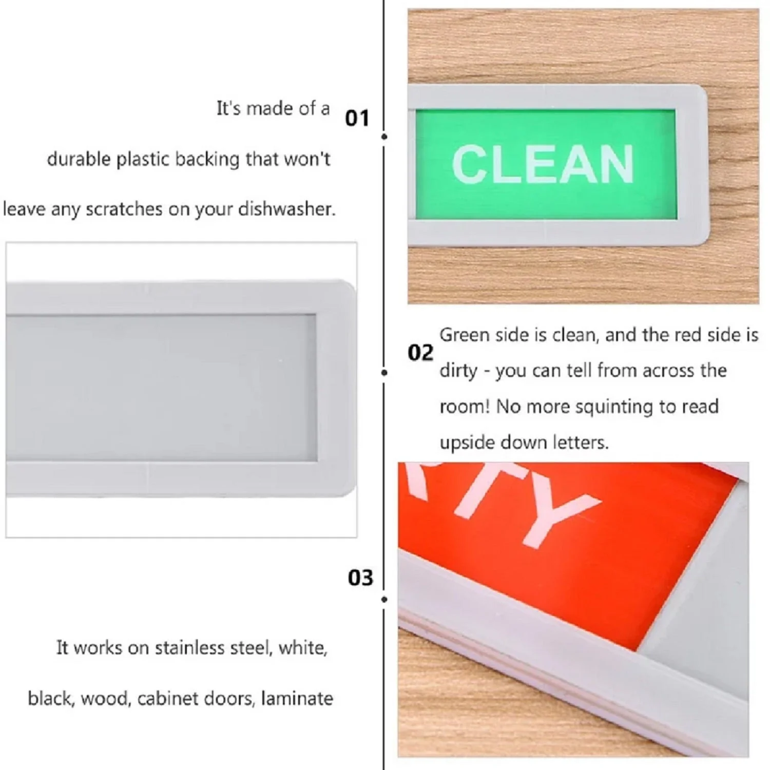 Dishwasher Magnet Clean Dirty Sign Strong Magnet Indicator - Image 7