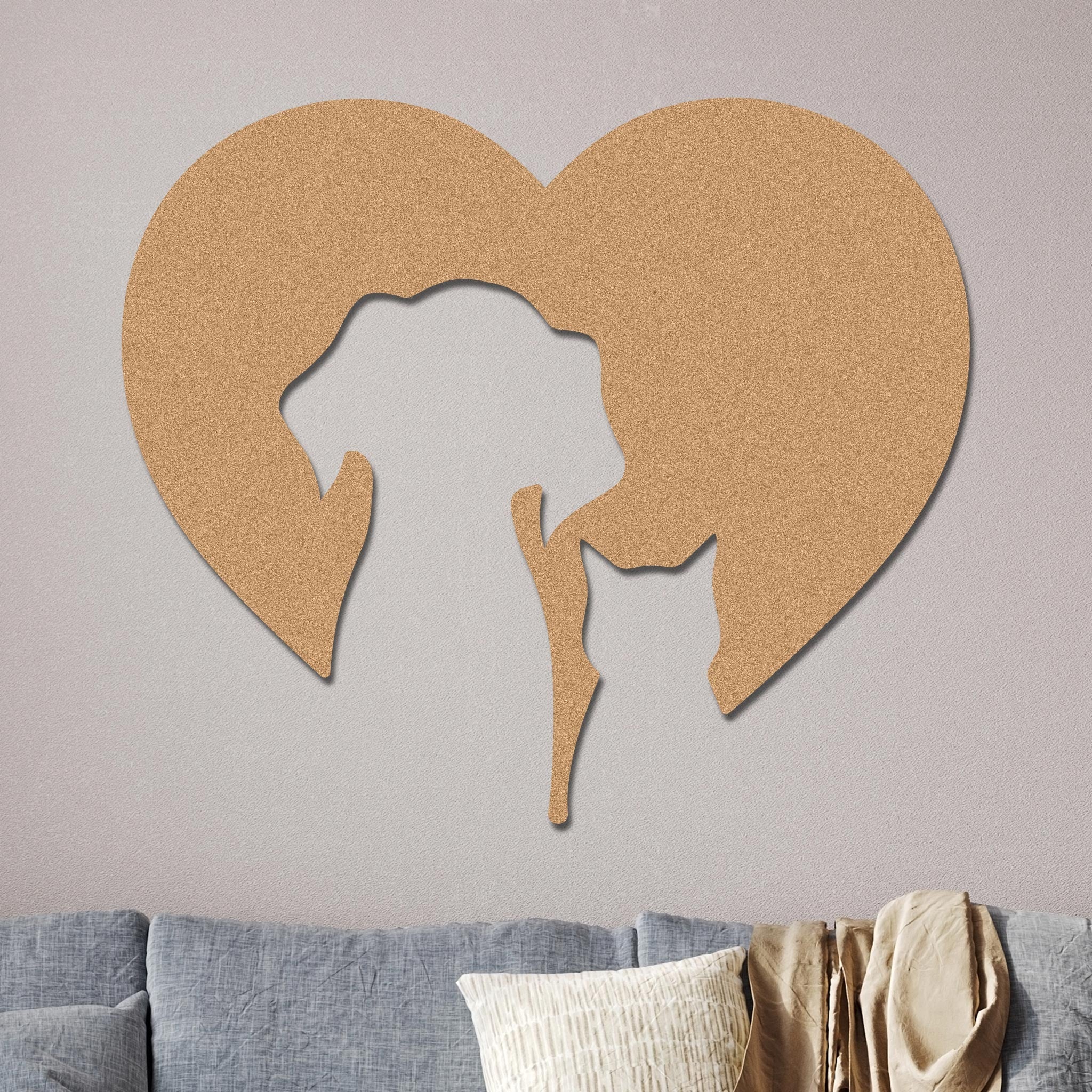 Dog and Cat Silhouettes in Heart Sign - Image 4