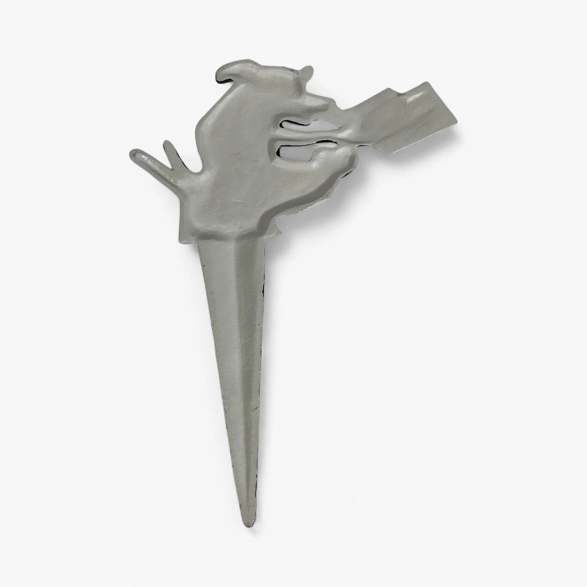 Dog No Pooping Garden Stake Cast Iron Yard Decor - Image 3