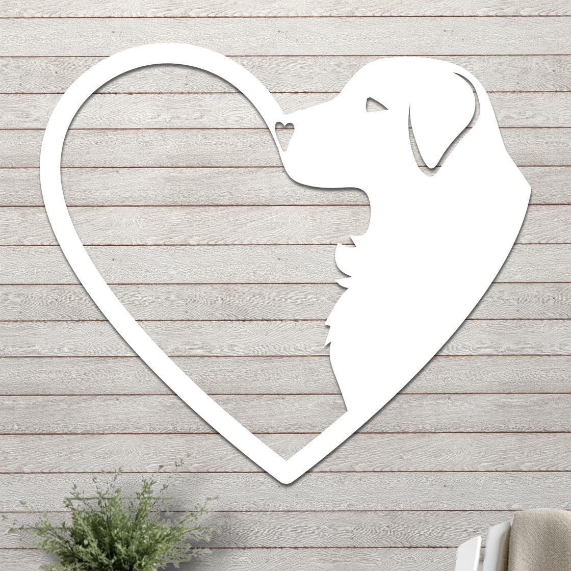 Dog Silhouette in Heart Sign - Image 2