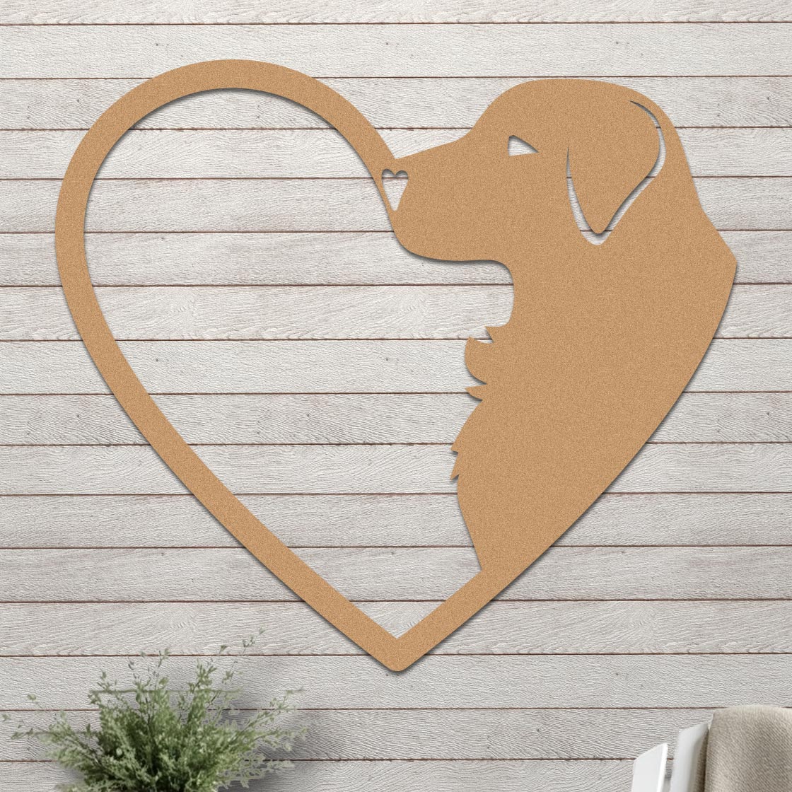 Dog Silhouette in Heart Sign - Image 3