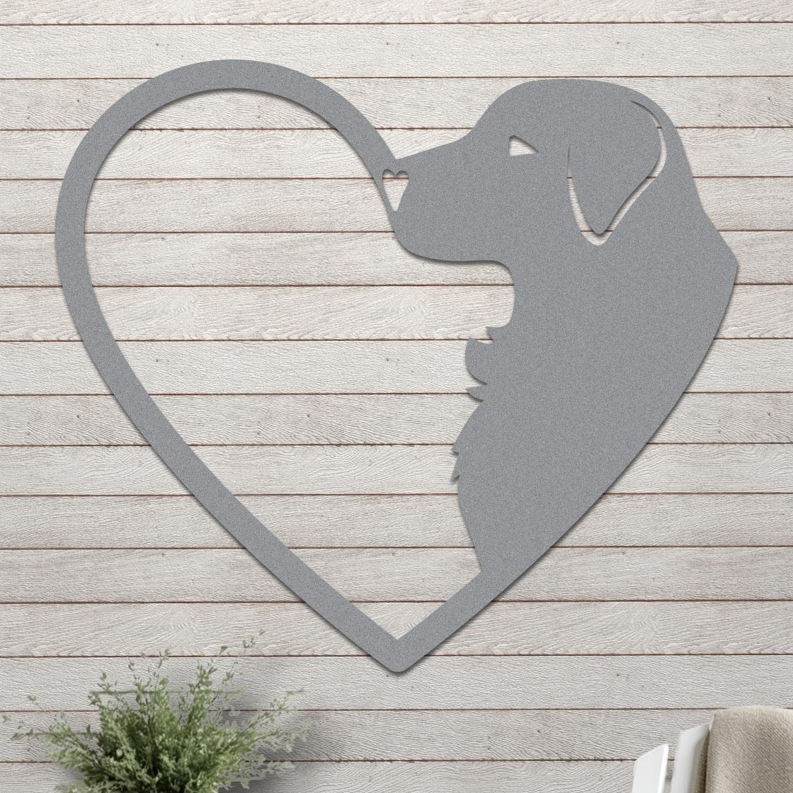Dog Silhouette in Heart Sign - Image 4