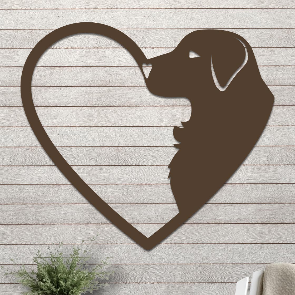 Dog Silhouette in Heart Sign - Image 5