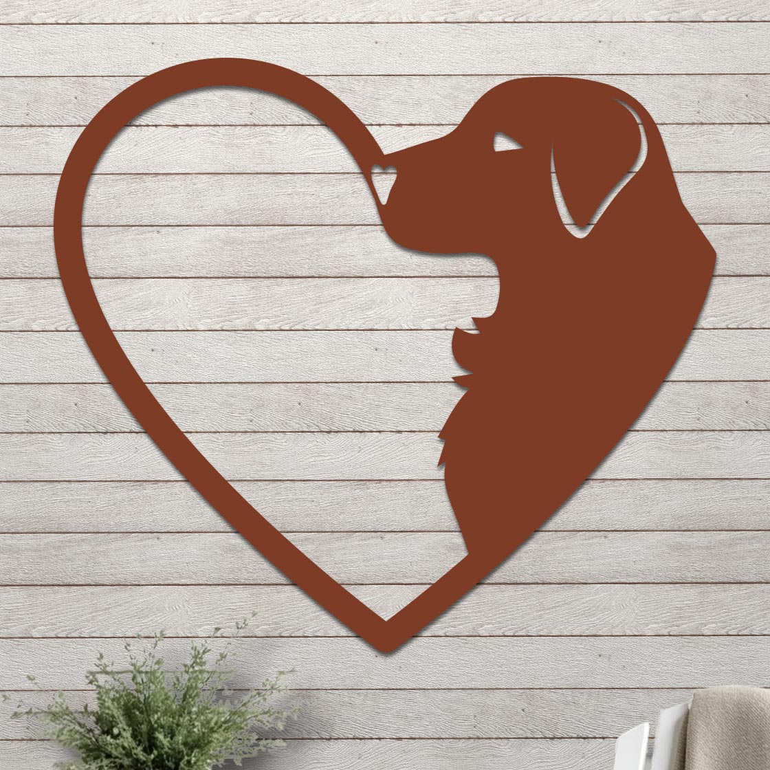 Dog Silhouette in Heart Sign - Image 6