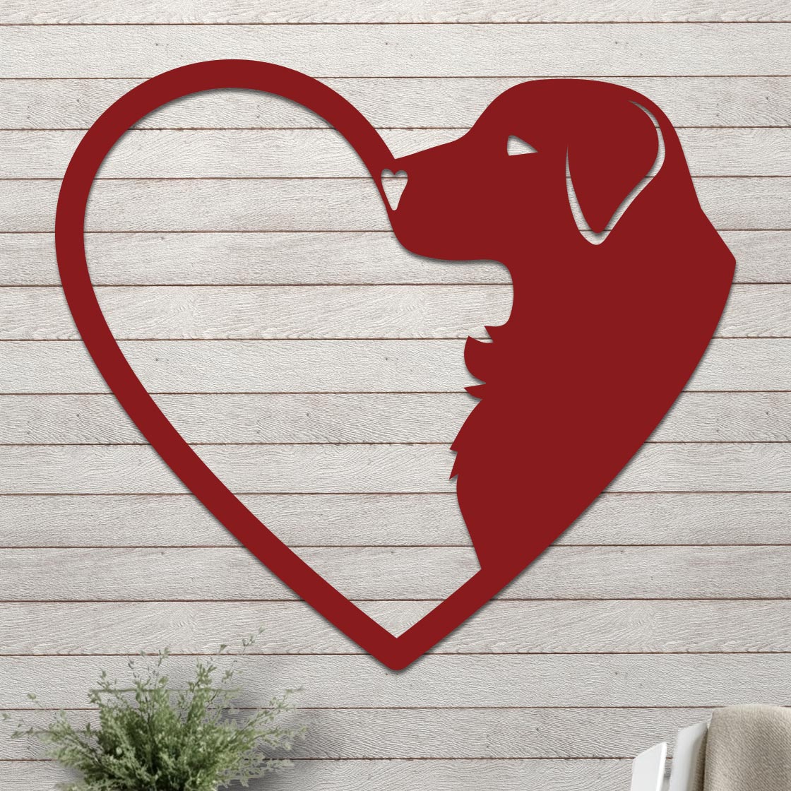 Dog Silhouette in Heart Sign - Image 7