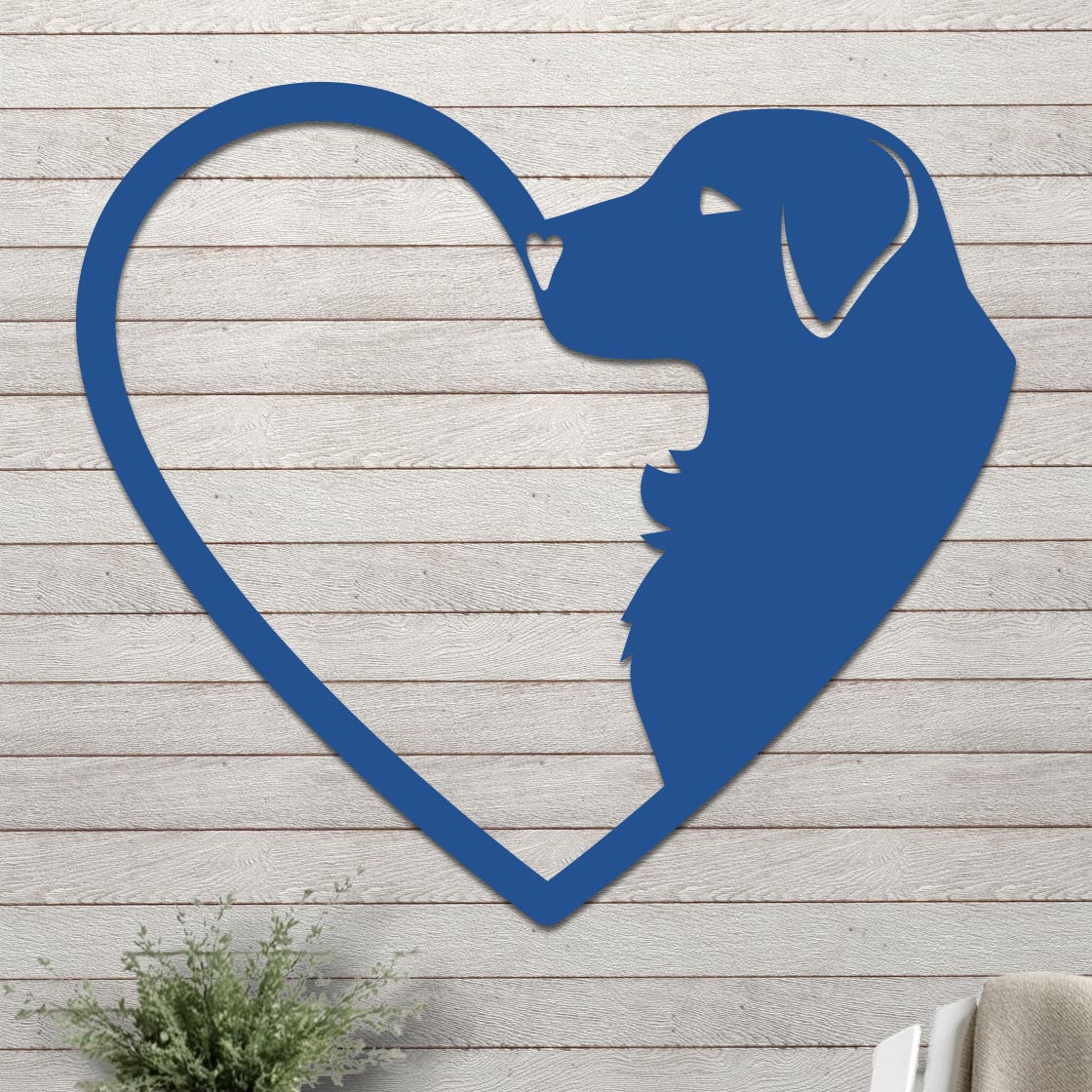Dog Silhouette in Heart Sign - Image 8