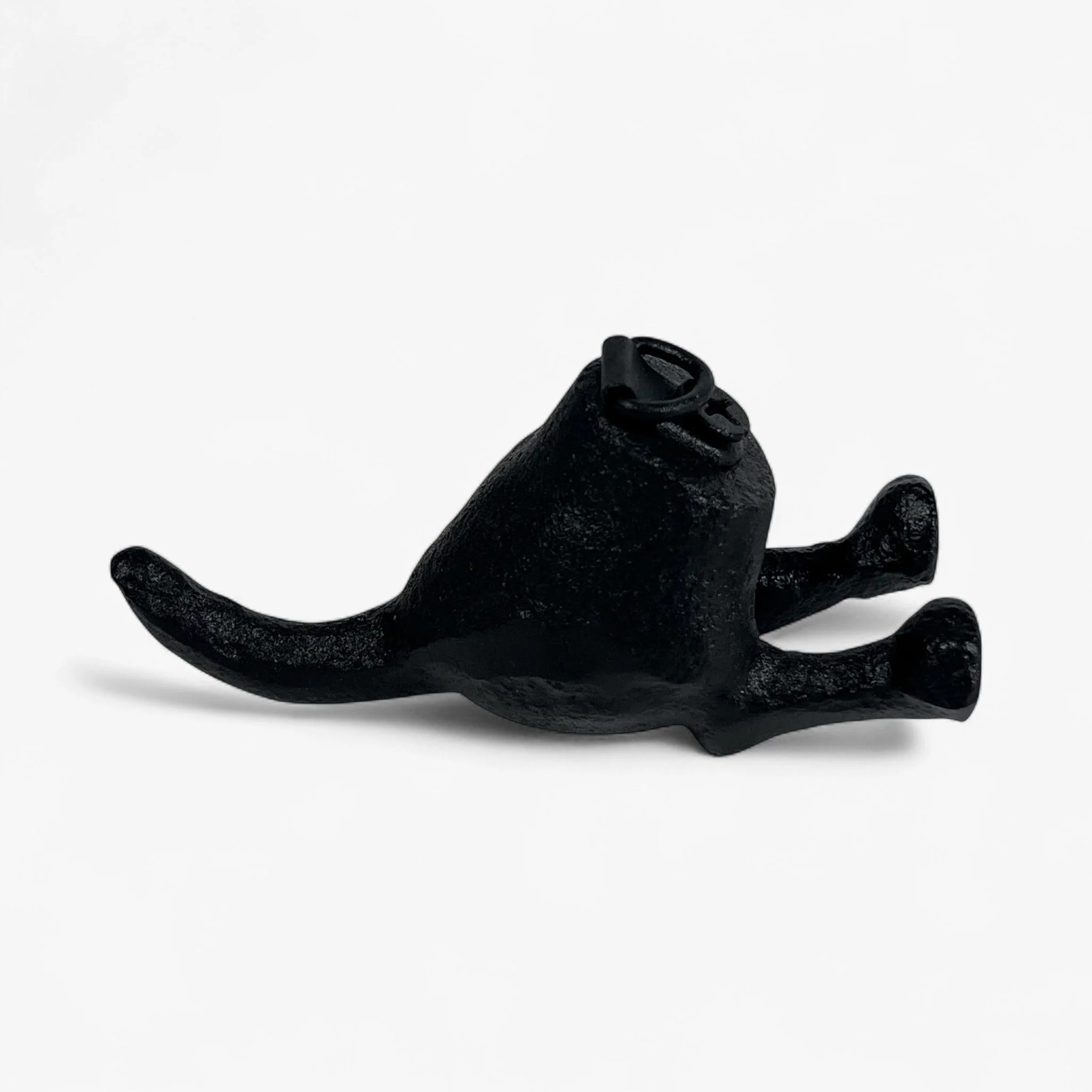 Dog Tail Wall Hook Cast Iron Rustic Home Decor - Image 6
