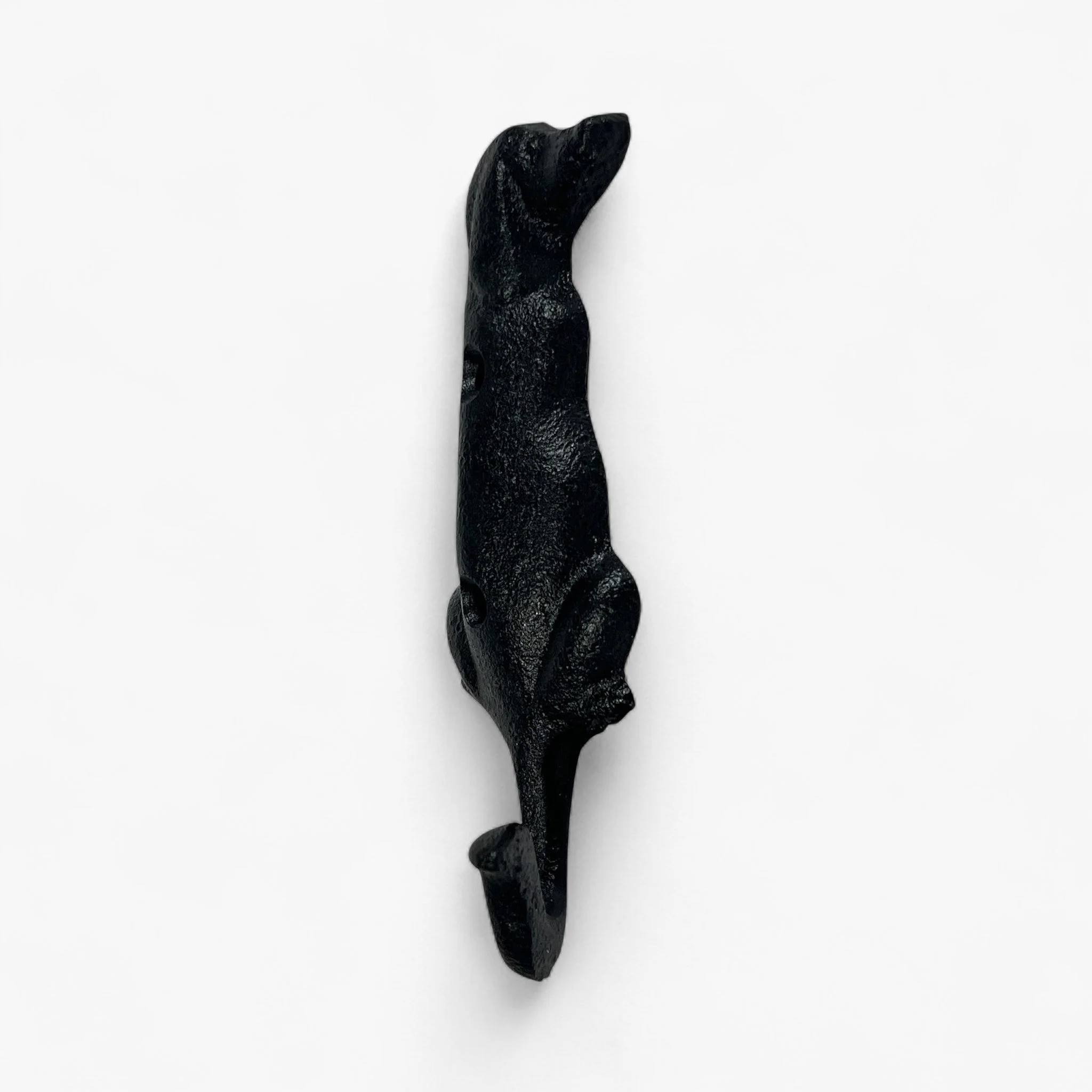 Dog Tail Wall Hook Cast Iron Rustic Home Decor - Image 3