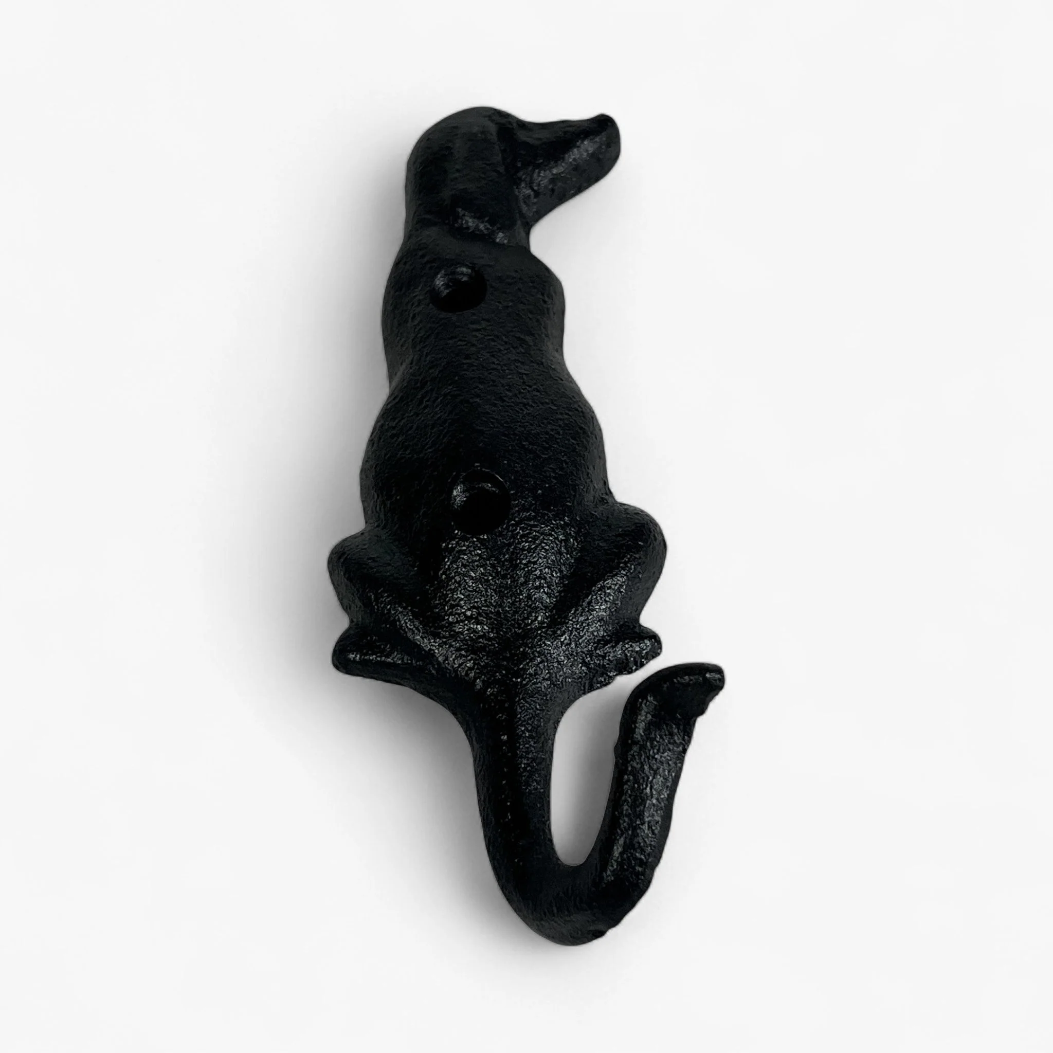 Dog Tail Wall Hook Cast Iron Rustic Home Decor - Image 5