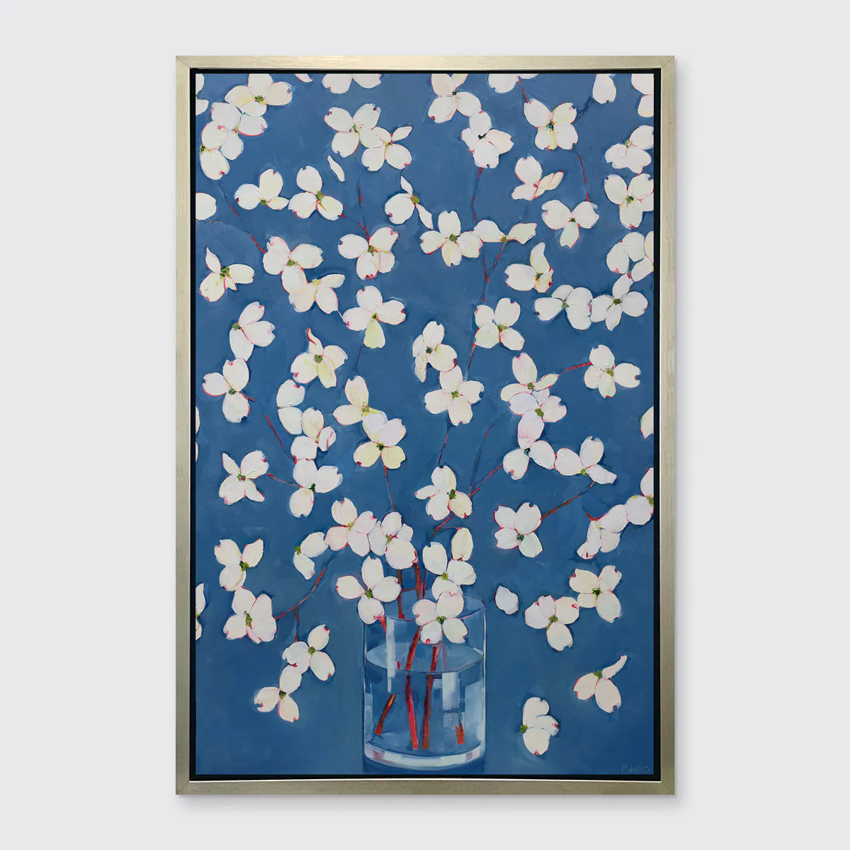 Dogwoods in Blue - Open Edition Canvas Print - Image 4