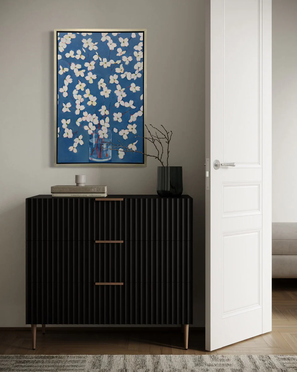 Dogwoods in Blue - Open Edition Canvas Print - Image 5